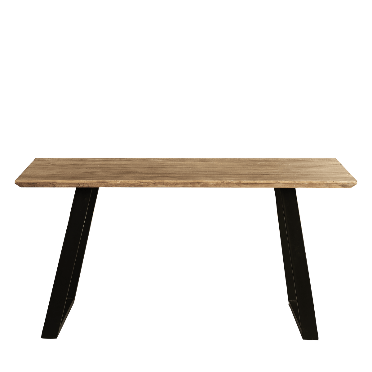 Atlas Chalked Mango Wood Dining Table - 6 Seater - Cleo Soft Beige Dining Chairs - Black Legs - LaurA james