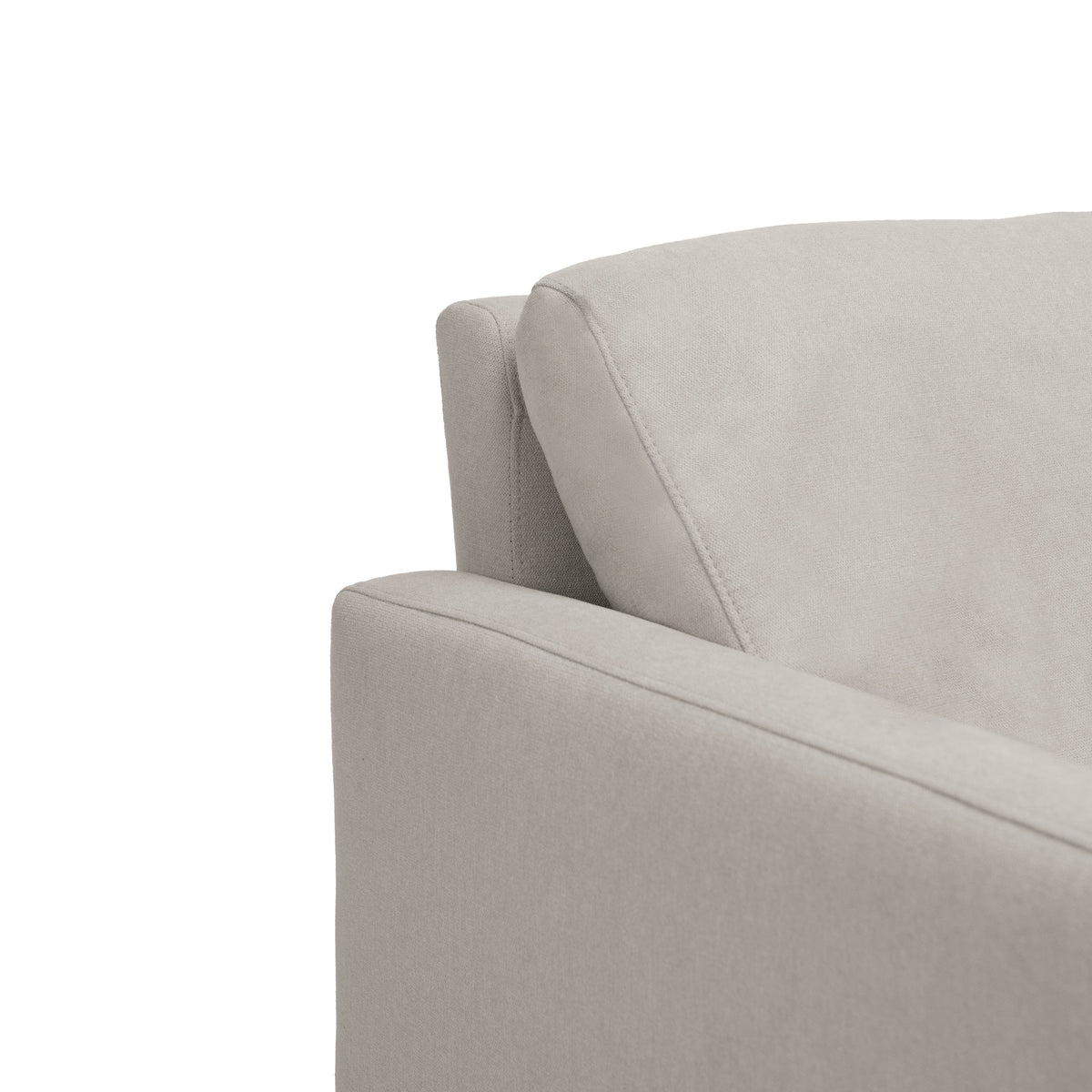 Ava Soft Beige Armchair - Pale Oak Legs - Laura James