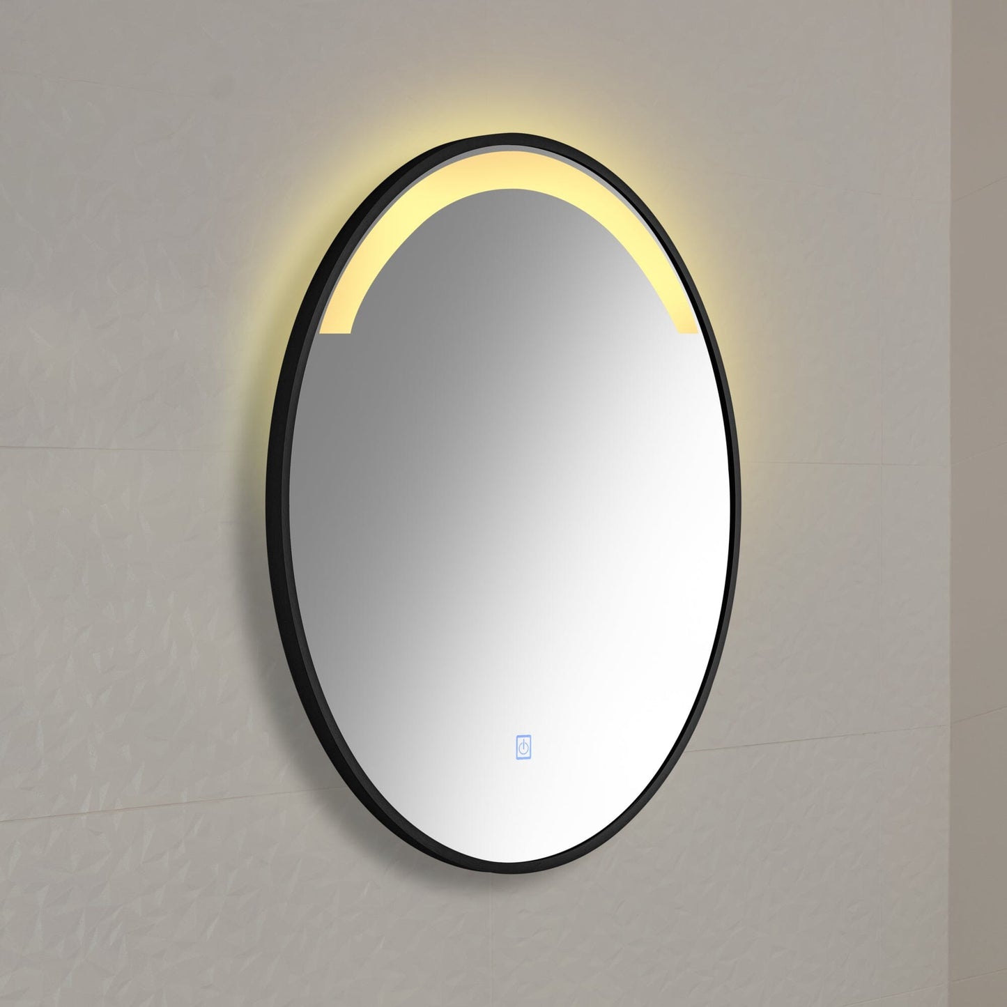 Kimbridge Black Bathroom Mirror - with LED Lights