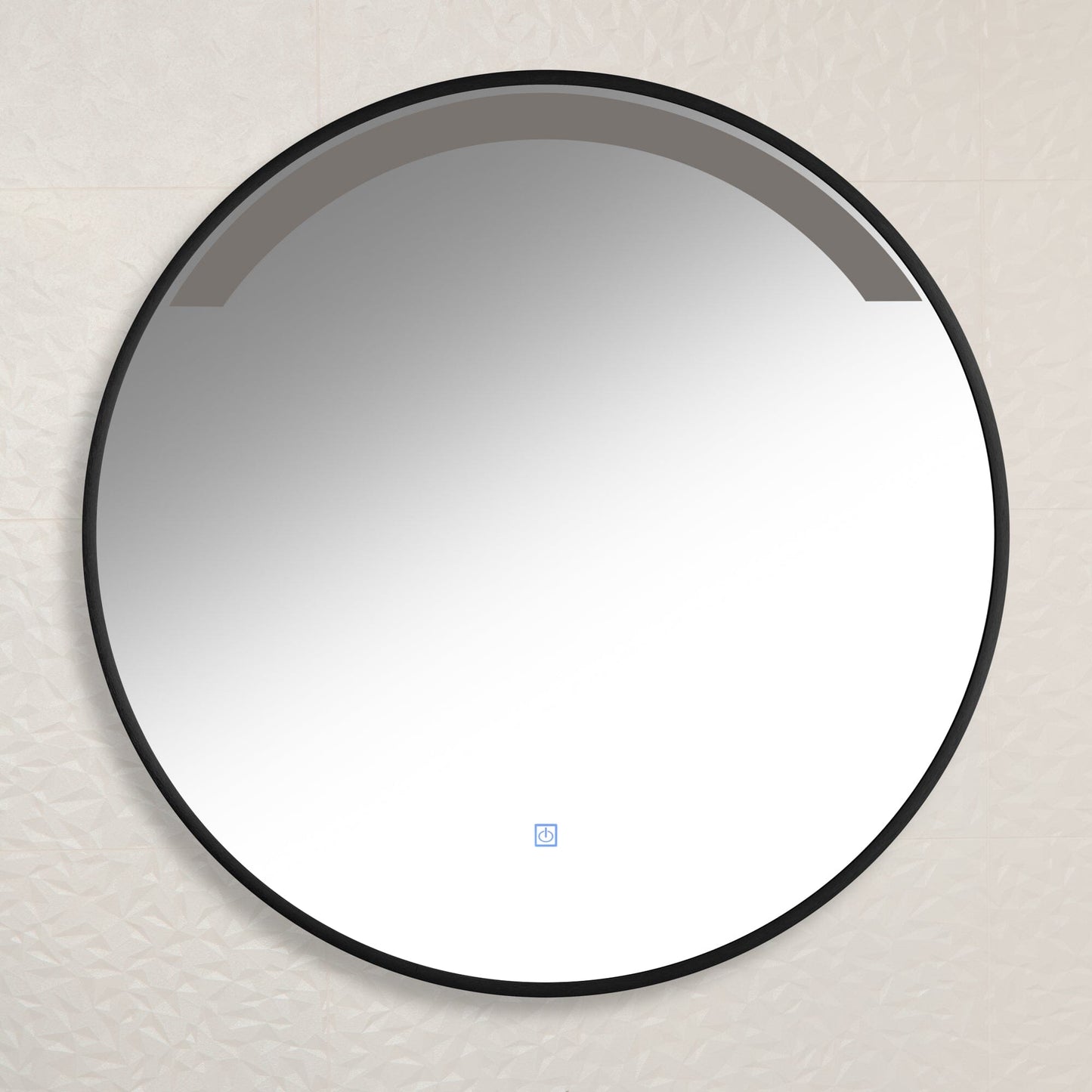 Kimbridge Black Bathroom Mirror - with LED Lights
