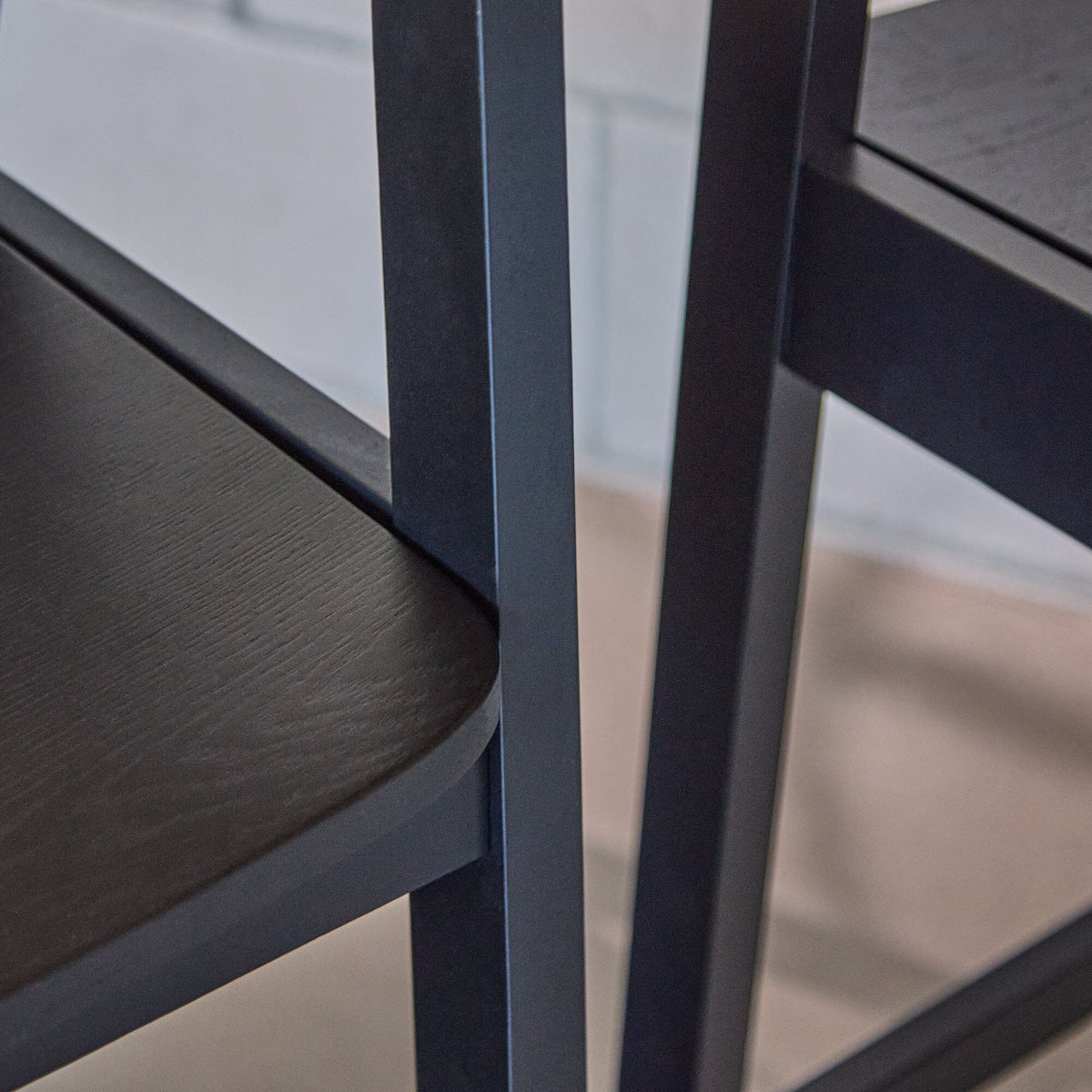 Ella Black Oak Bar Stool - Laura James