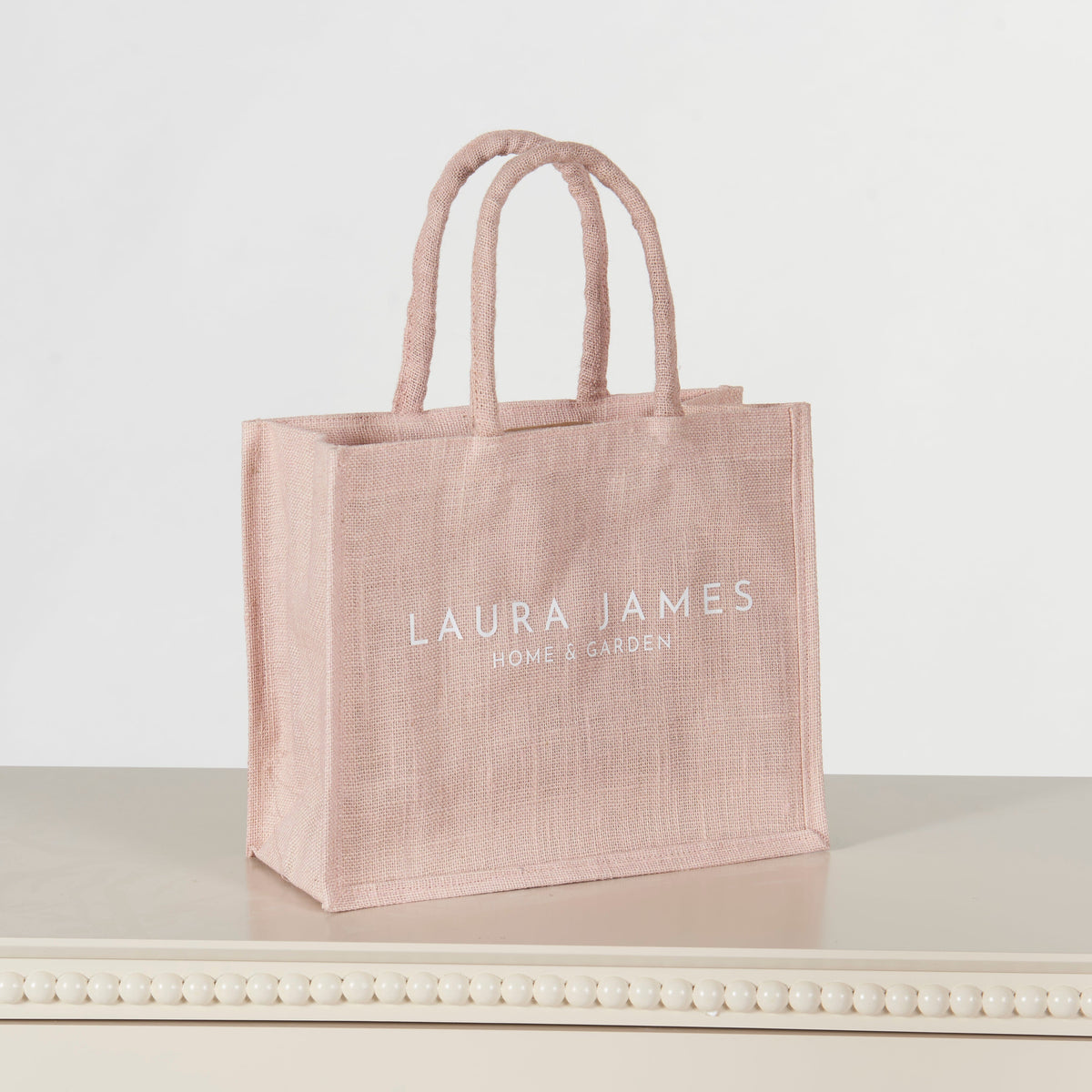 Jute Bag - Blush Pink - Laura James