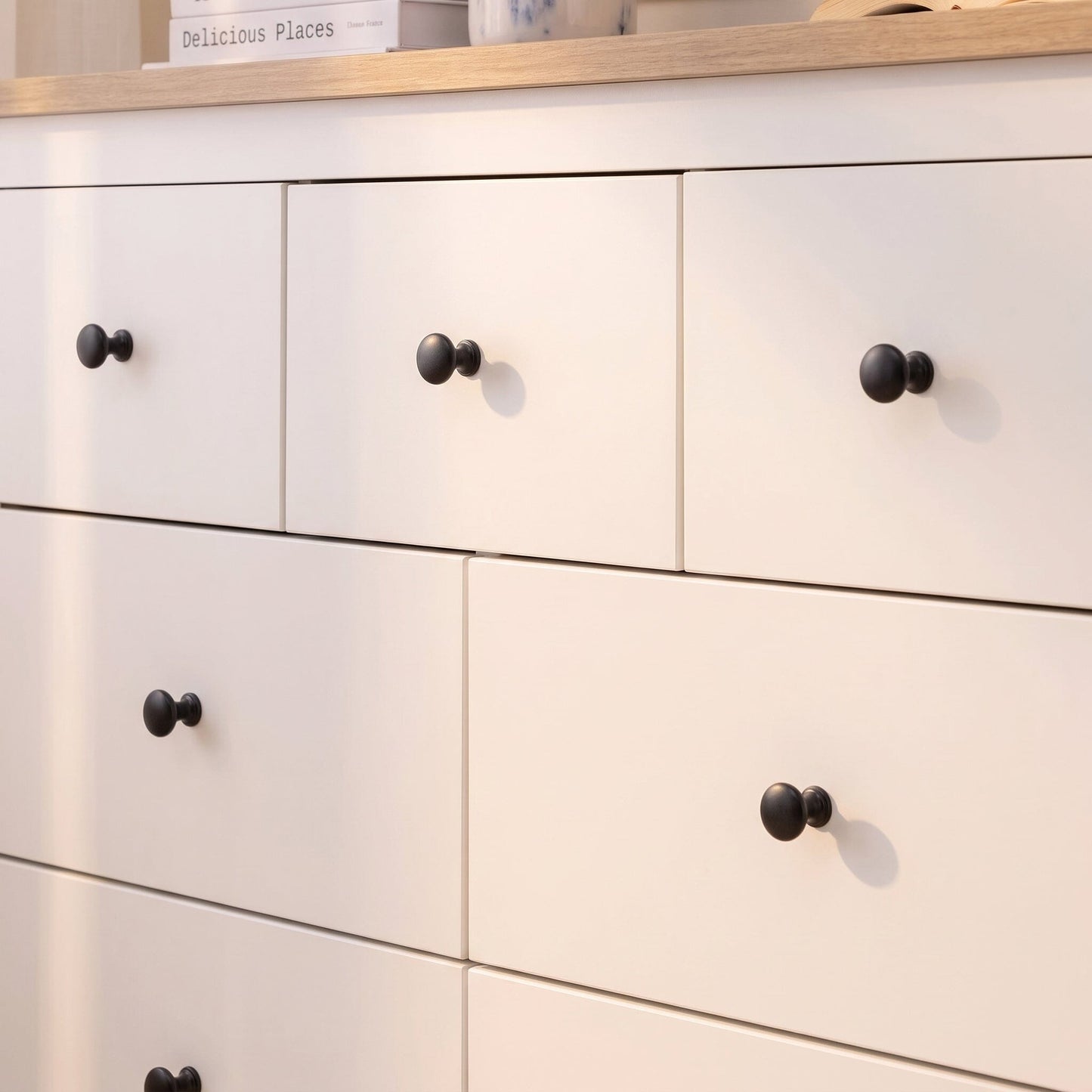 Bampton 7 Drawer Chest of Drawers - Alabaster White - Laura James