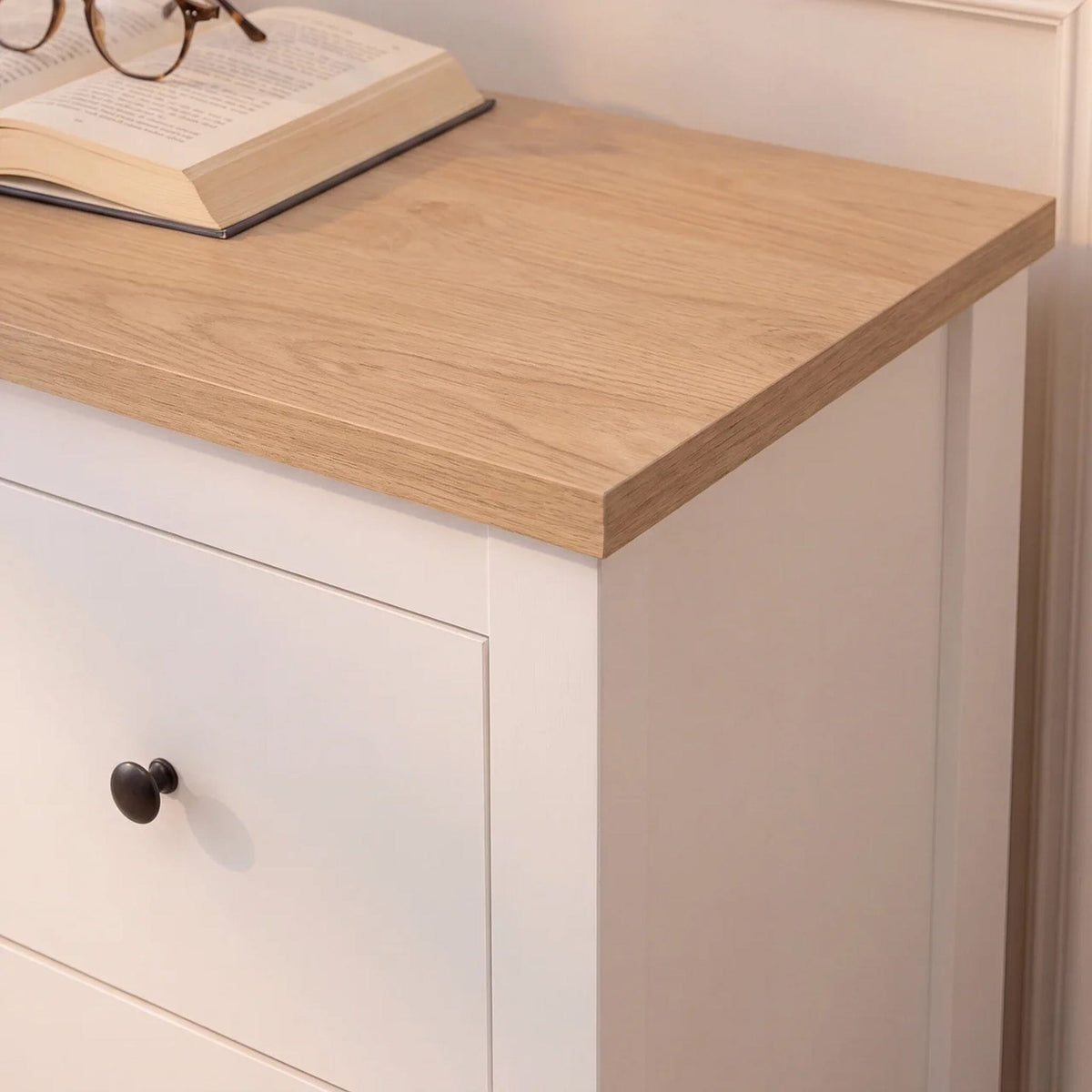 Bampton 7 Drawer Chest of Drawers - Alabaster White - Laura James