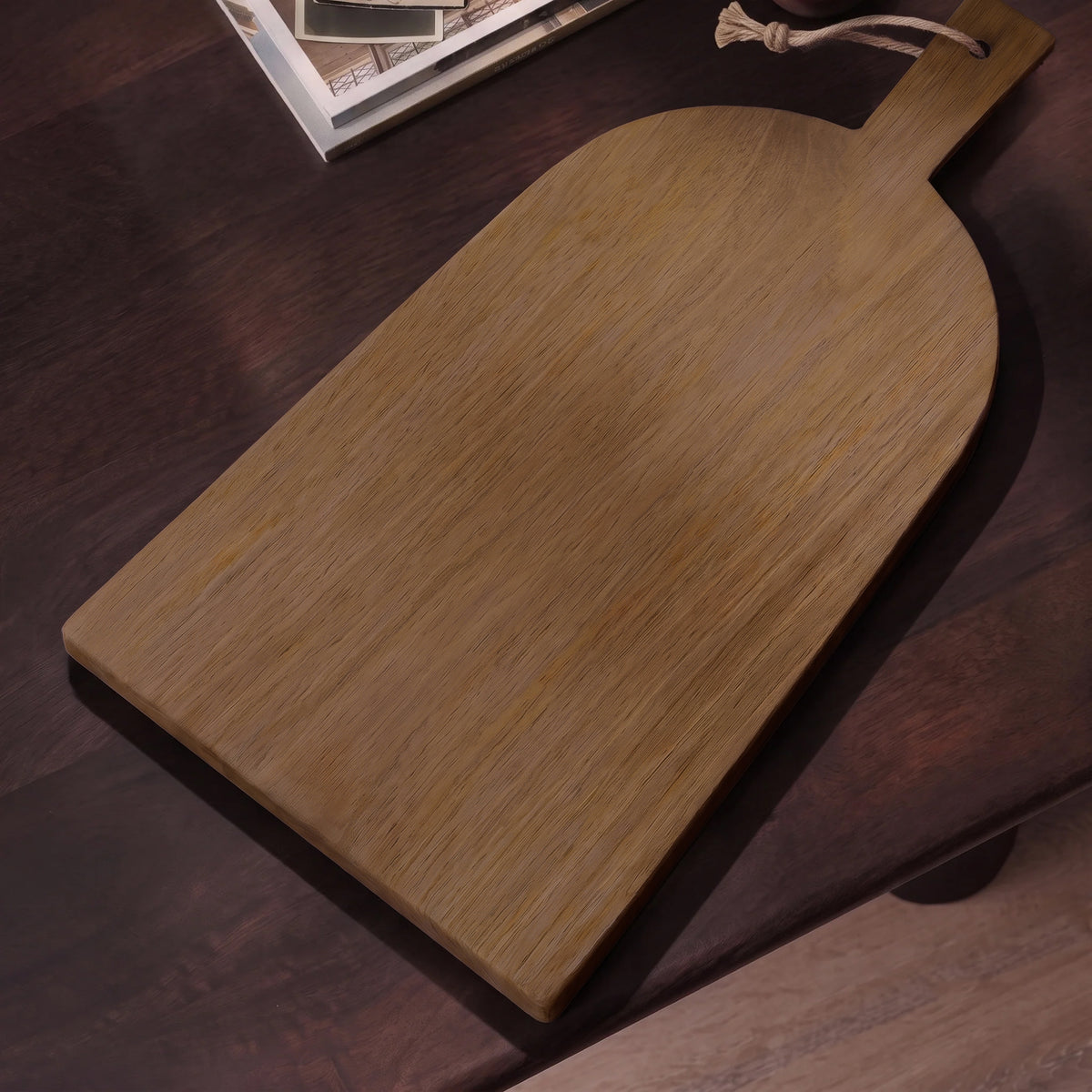 Beenham 50cm Rectangular Wooden Serving Board - Almond Brown