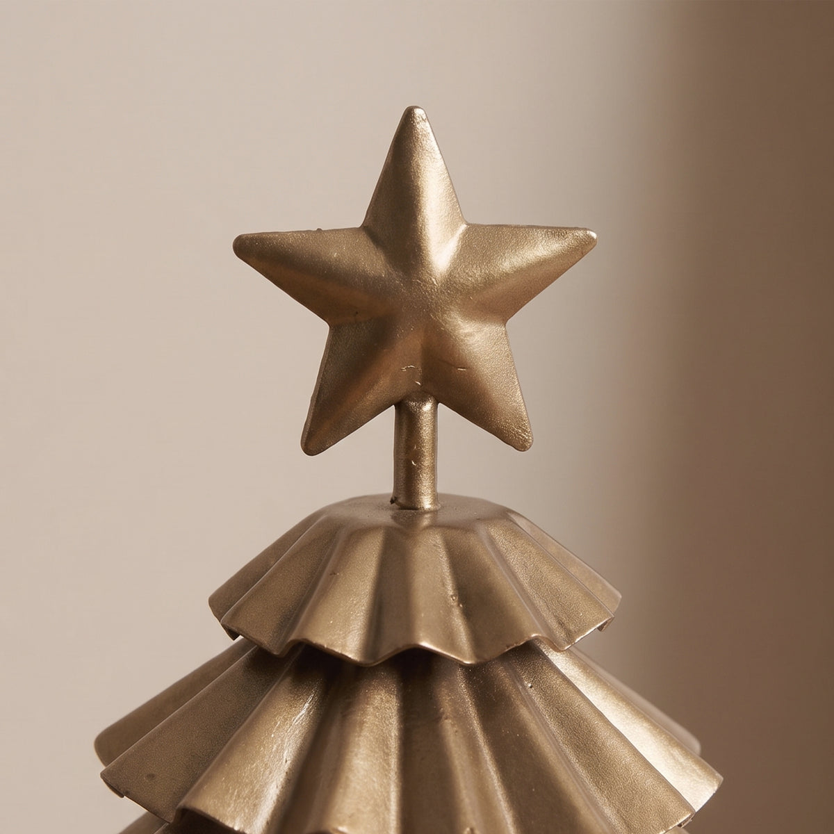 Bergen 24cm Metal Tree Ornament - Heritage Gold