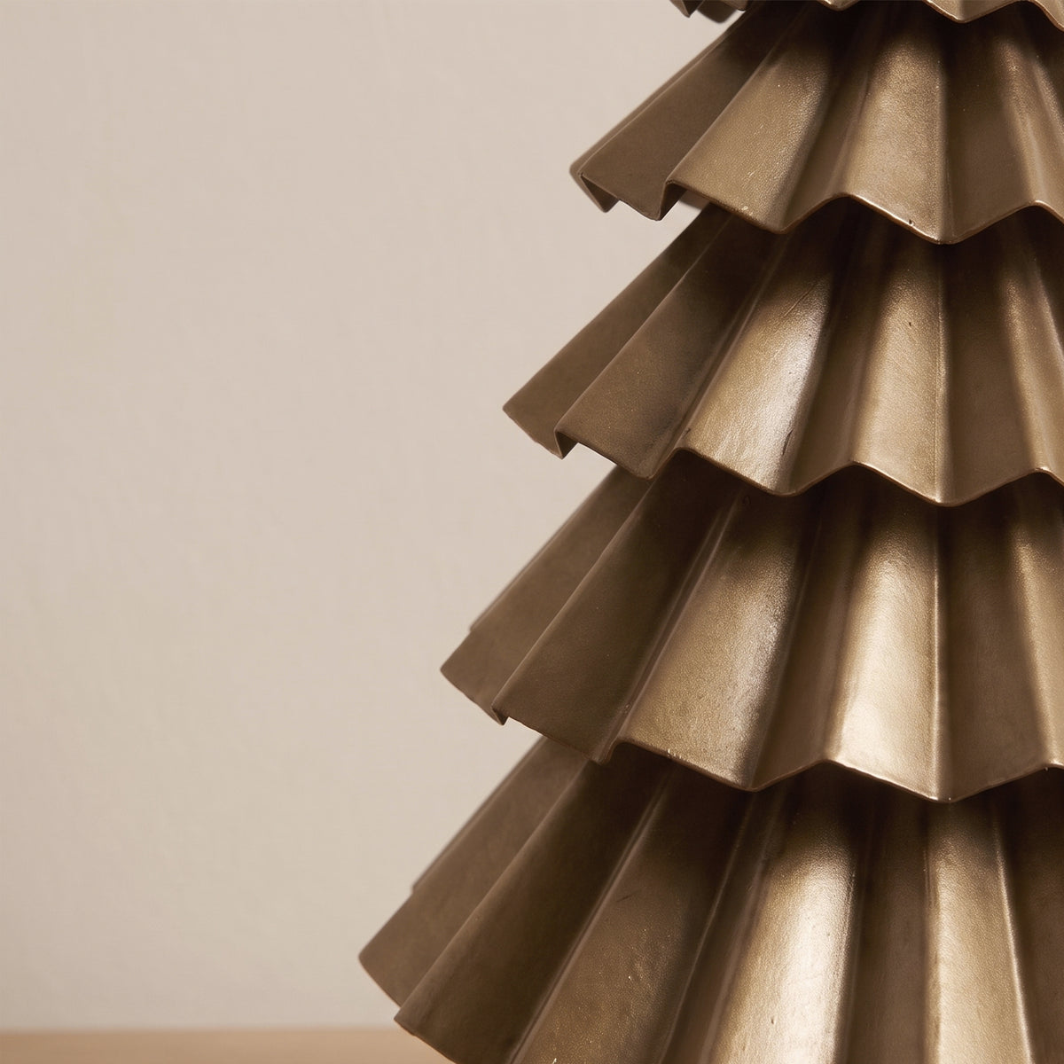 Bergen 24cm Metal Tree Ornament - Heritage Gold