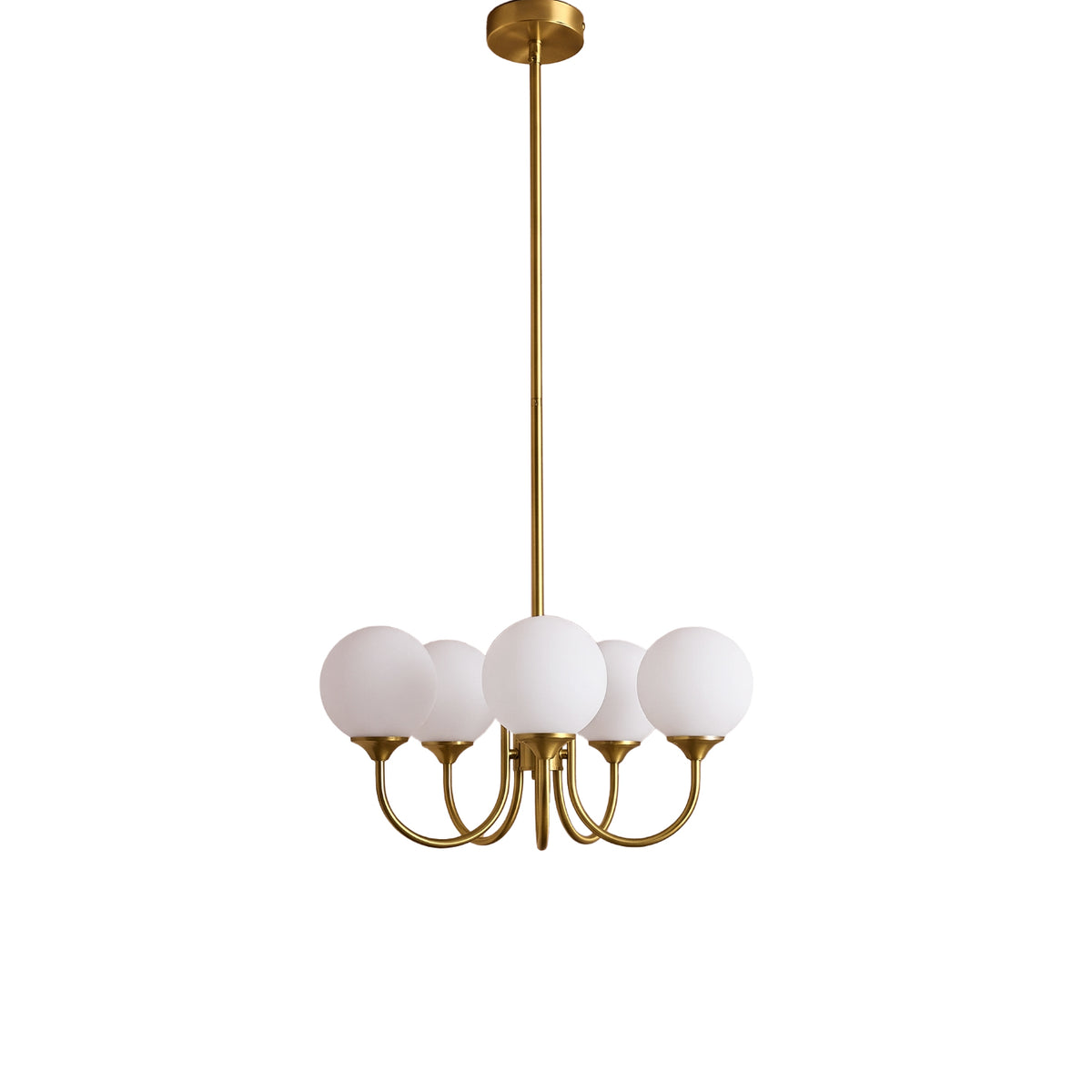 Bexley 50cm 5 Bulb Chandelier - Heirloom Brass