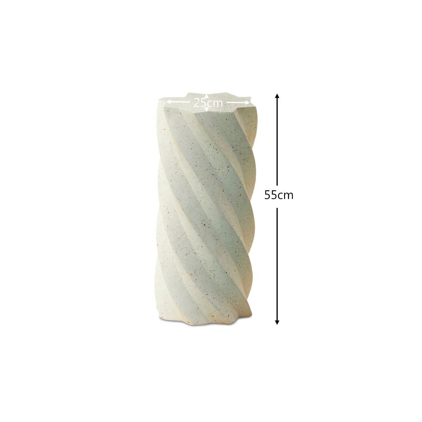 Bianca 25cm Side Table - Paprika Mother of Pearl Terrazzo - Laura James