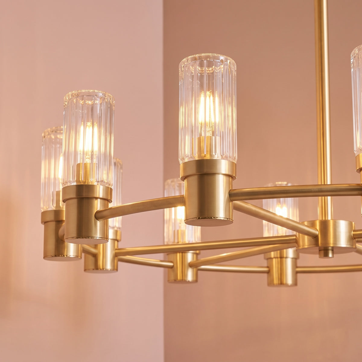 Boscastle 70cm 11 Bulb Round Chandelier - Heirloom Brass
