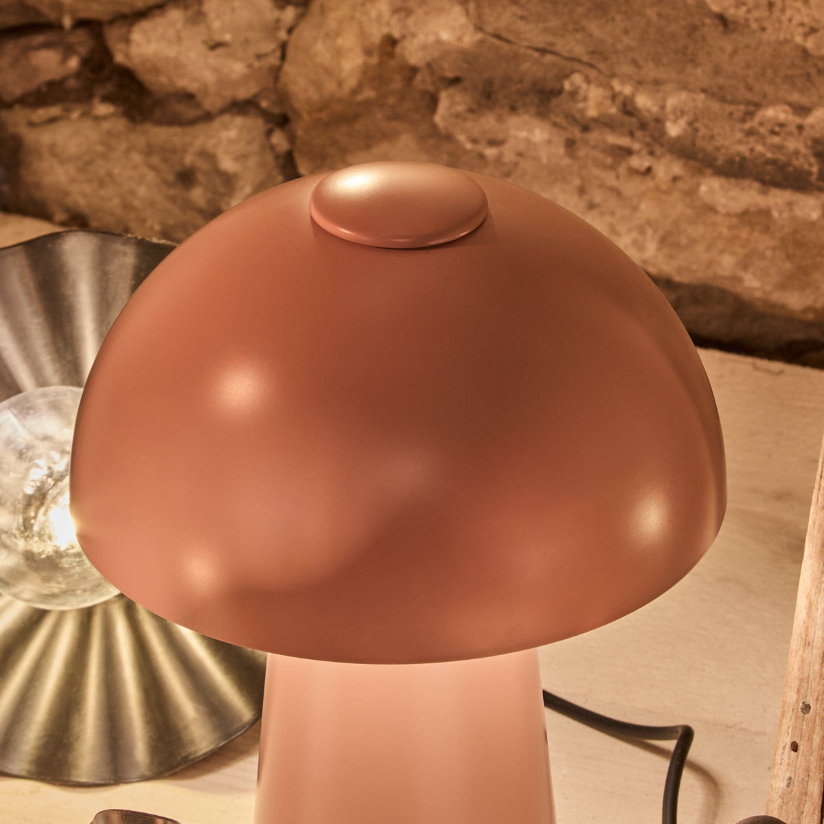 Brockhill Rechargeable Lamp - Blush Pink - Laura James