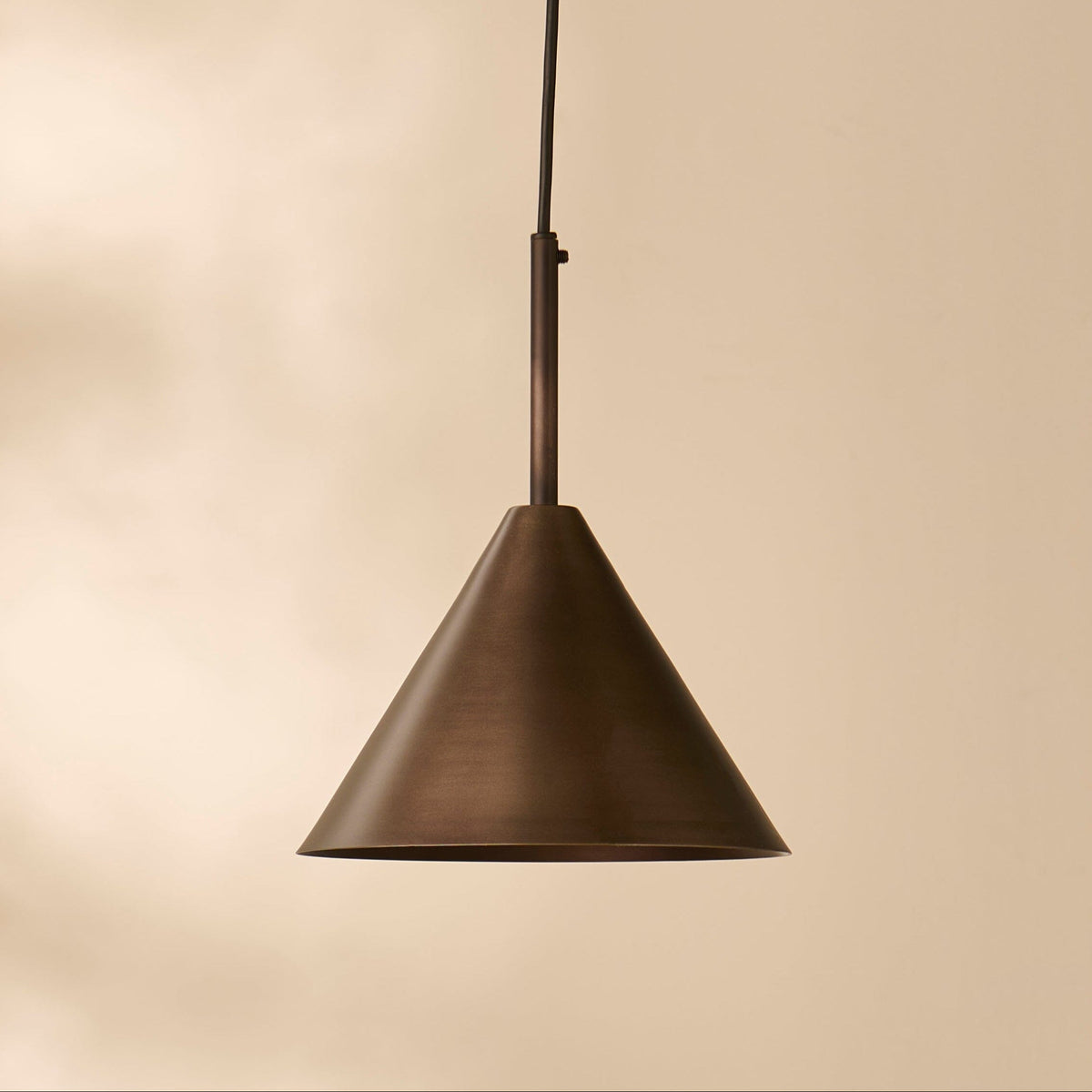 Brockhill Small Metal Pendant Light - Bronze - Laura James