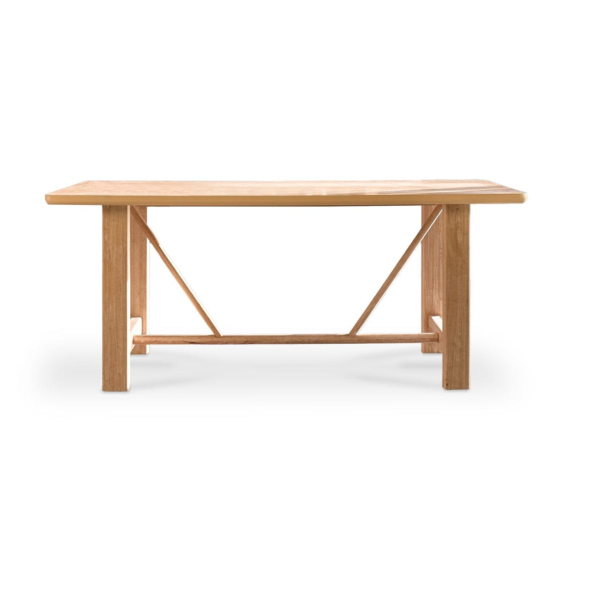 Carter Wooden Dining Table - Whitewash Oak - Laura James