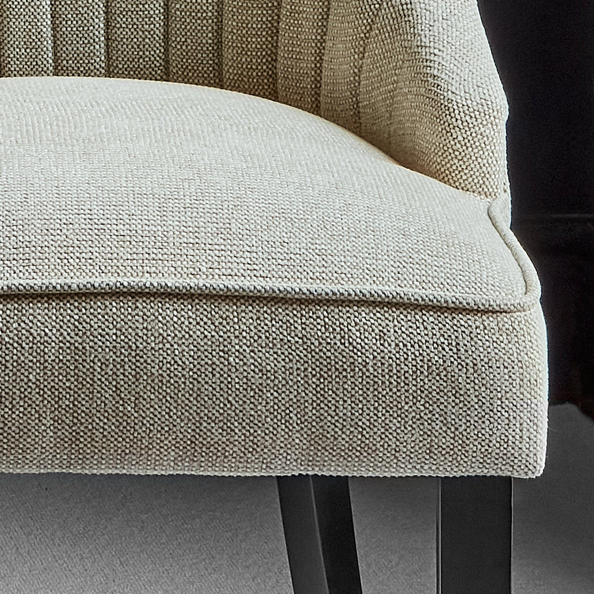 laura james soft beige dining chairs