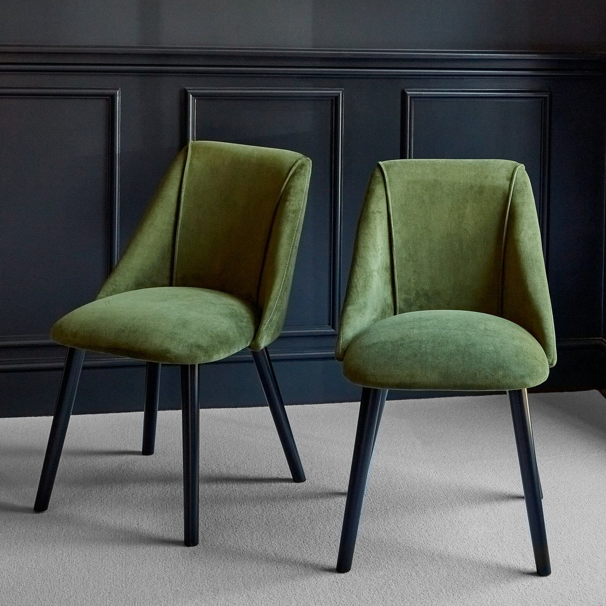 fern green dining chairs laura james
