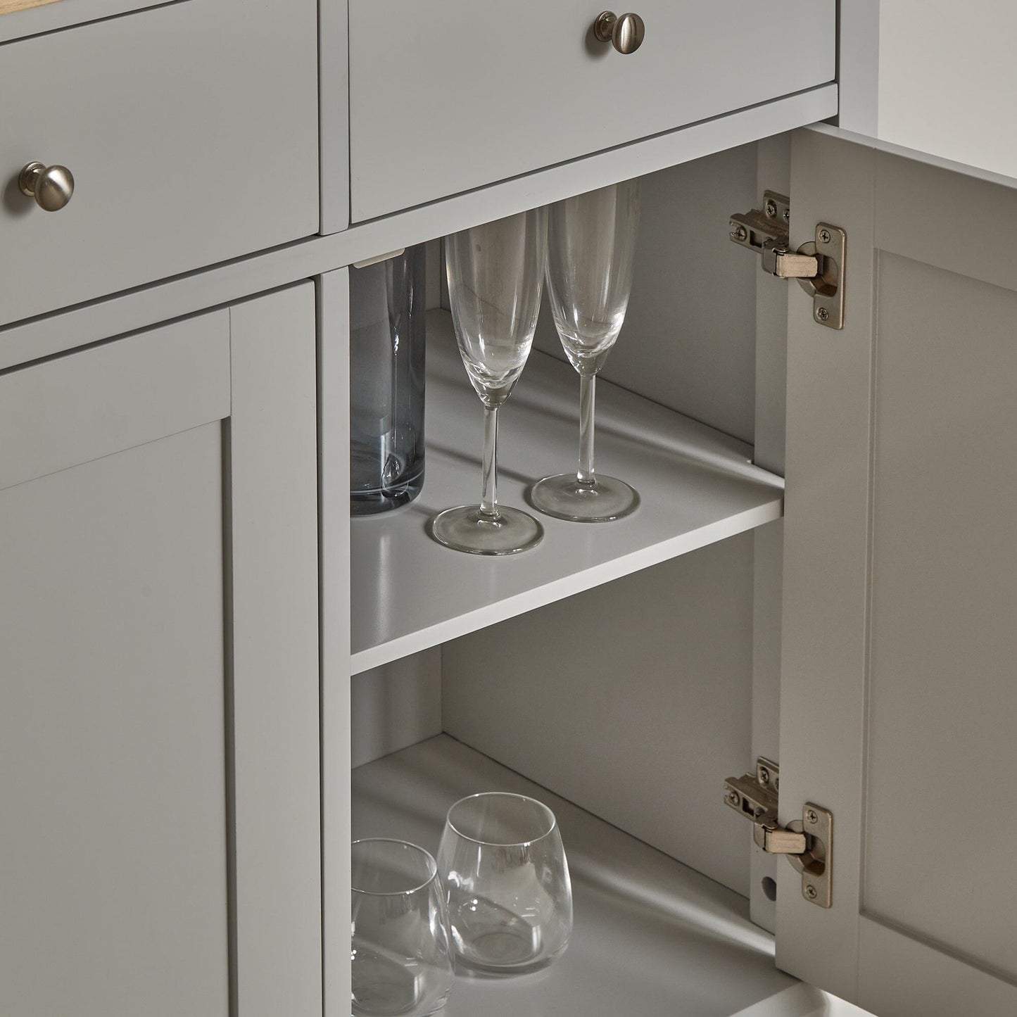 Chatsworth Sideboard - 130cm - Linen Grey - Laura James