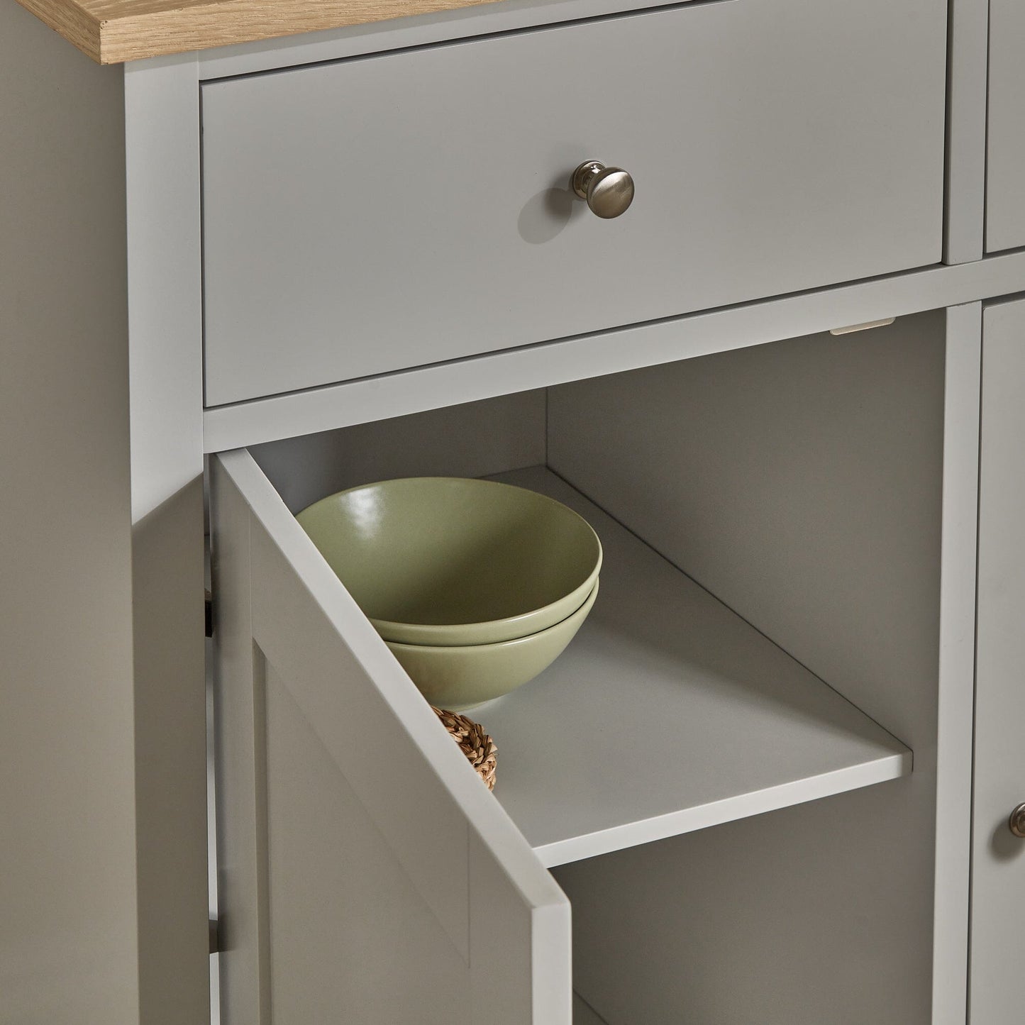 Chatsworth Sideboard - 130cm - Linen Grey - Laura James