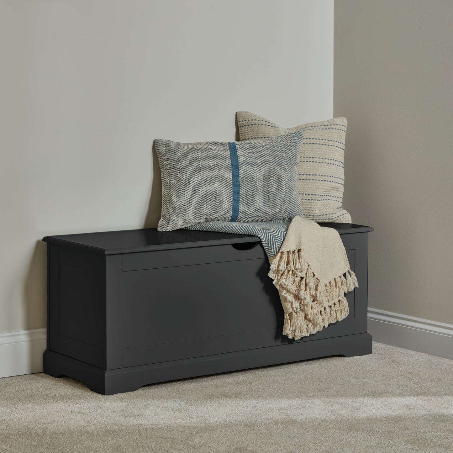 Chatsworth Storage Box - Slate Grey - Laura James