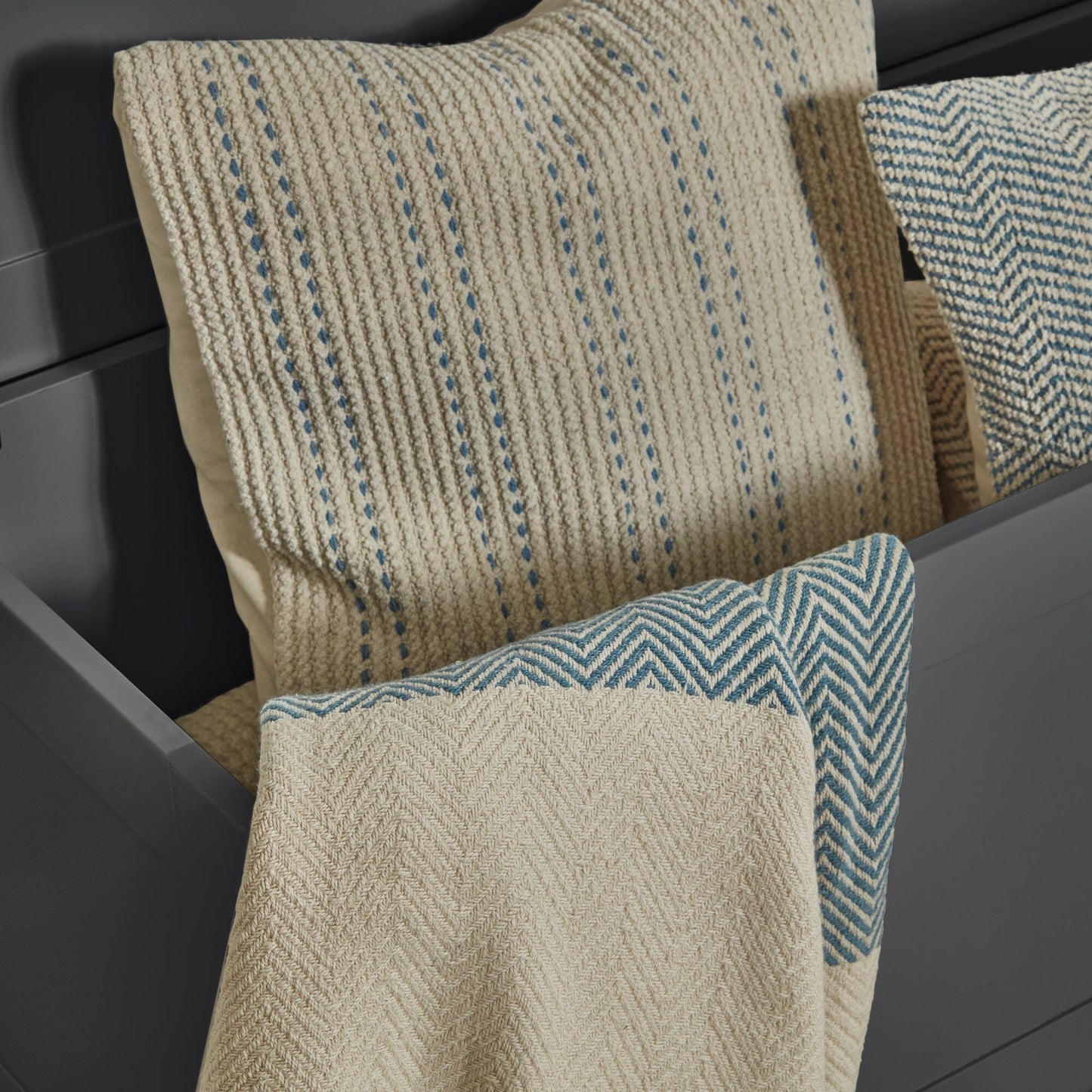 Chatsworth Storage Box - Slate Grey - Laura James