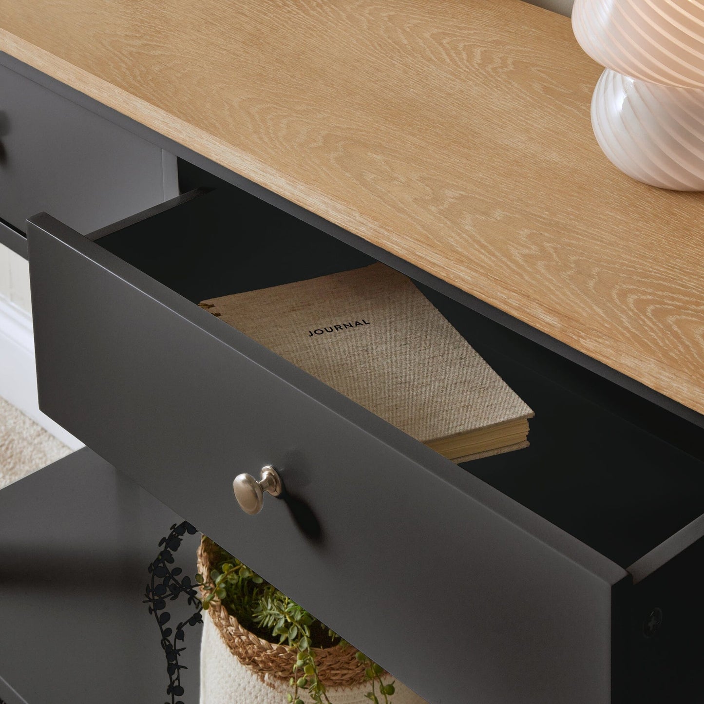 Chatsworth Console Table - Slate Grey - 120cm - Laura James
