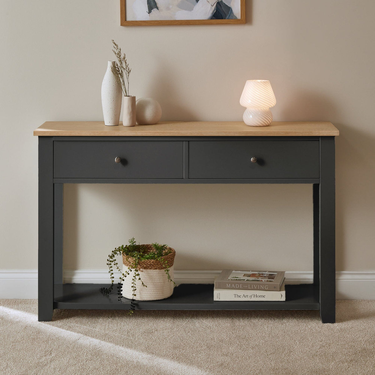 Chatsworth Console Table - Slate Grey - 120cm - Laura James