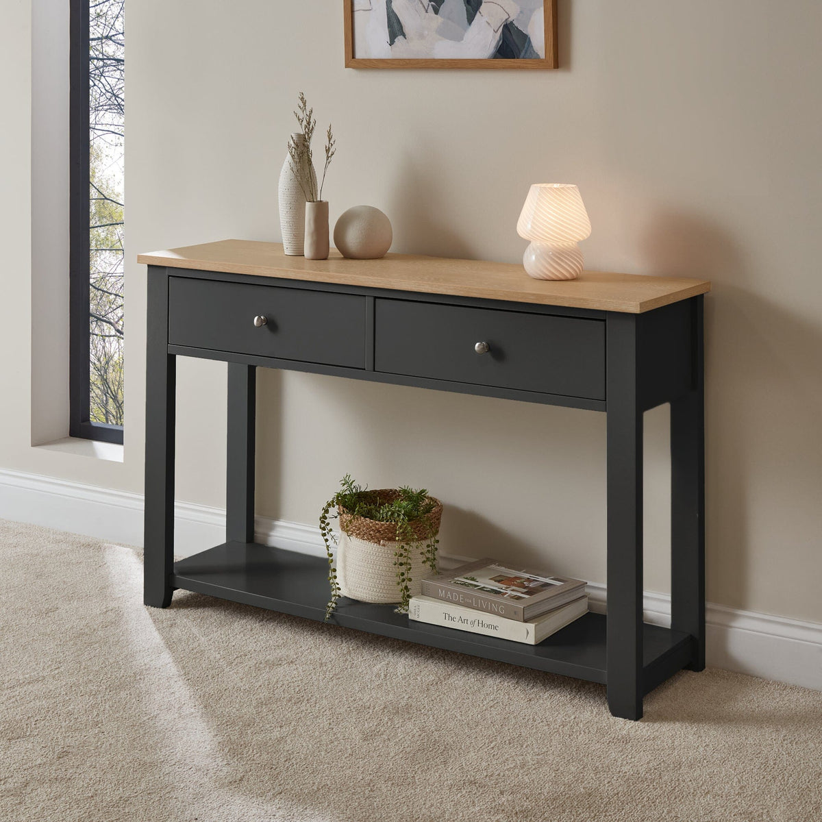Chatsworth Console Table - Slate Grey - 120cm - Laura James