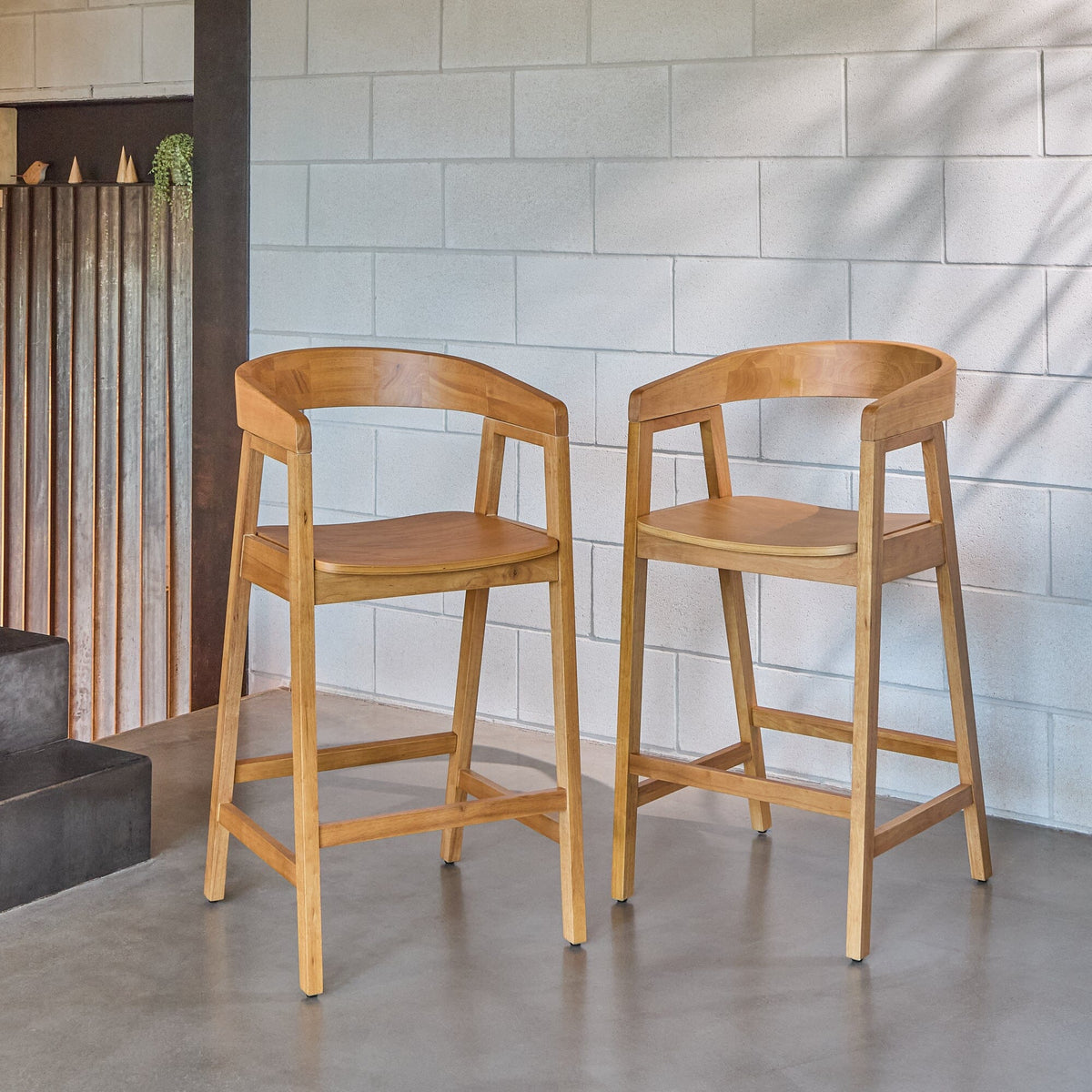 Ella Classic Oak Bar Stool - Laura James