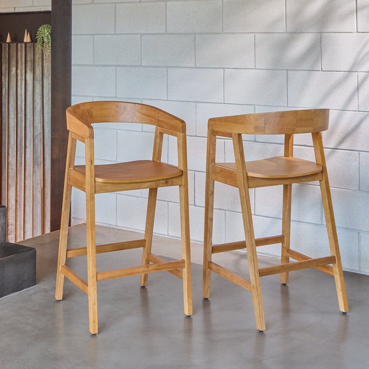 Ella Classic Oak Bar Stool - Laura James
