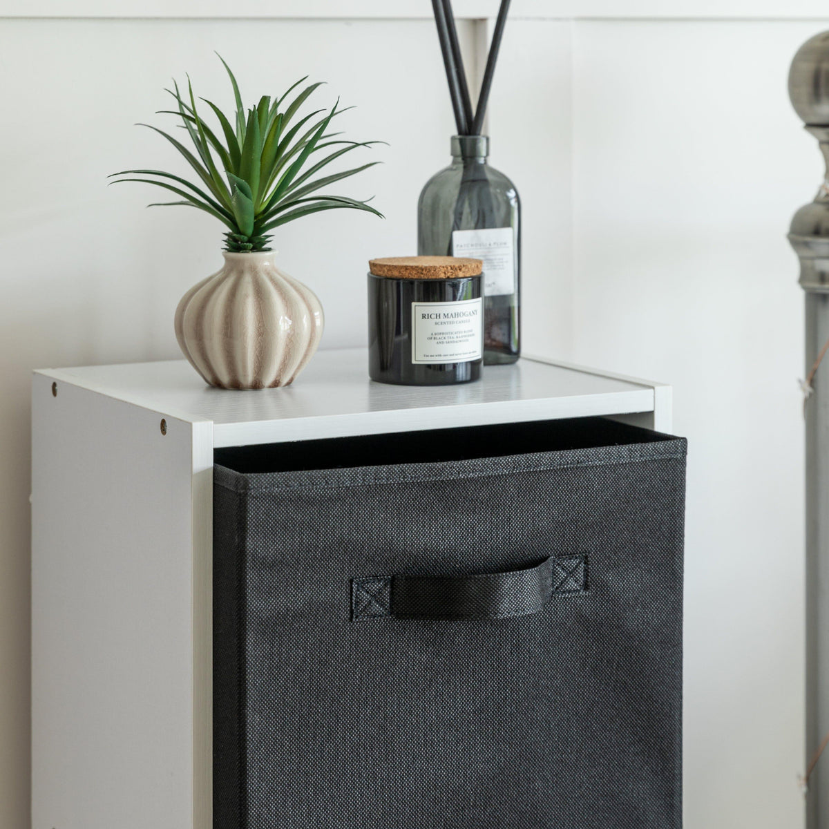 4 Tier Storage Unit / White Bookcase - Laura James