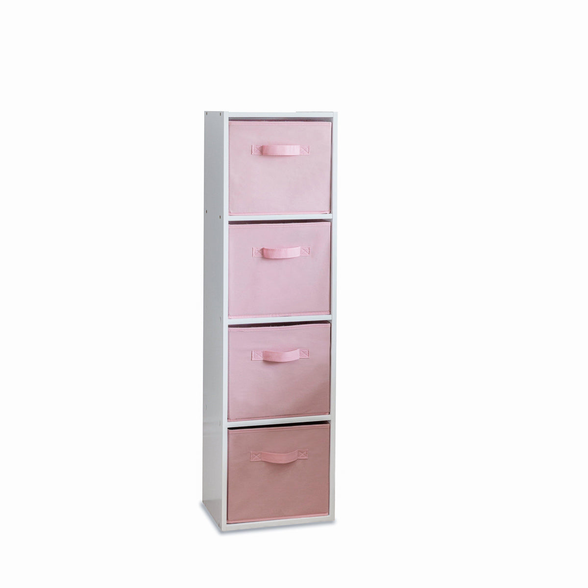 4 Tier Storage Unit / White Bookcase - Laura James