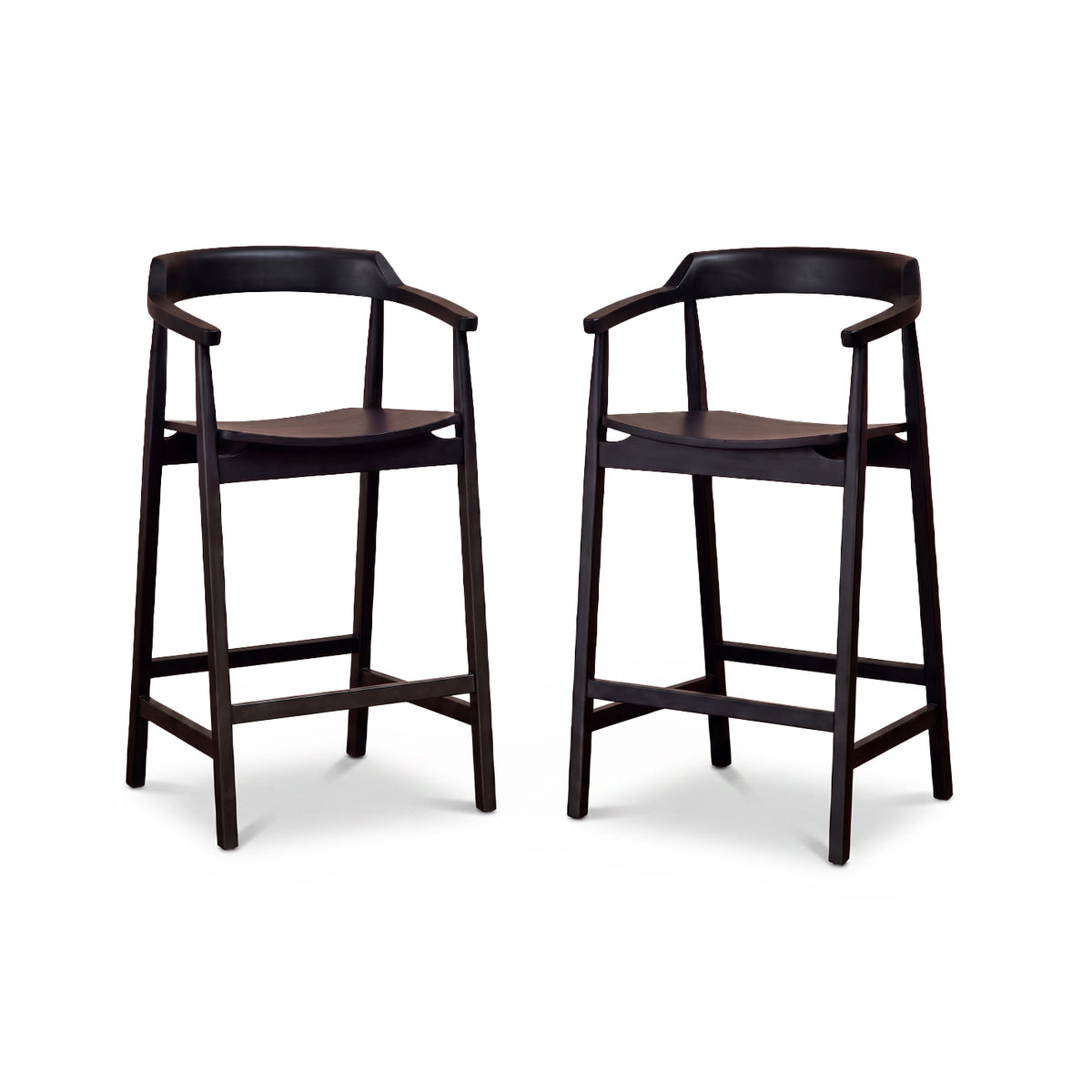 Carter Bar Stool - Black Oak - Laura James