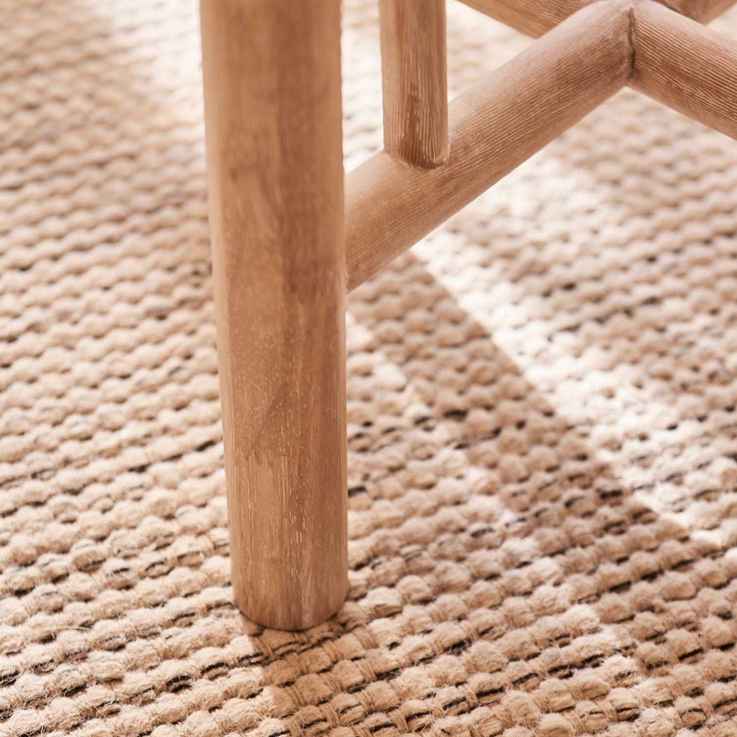 Carter Whitewash Round Side Table - Laura James