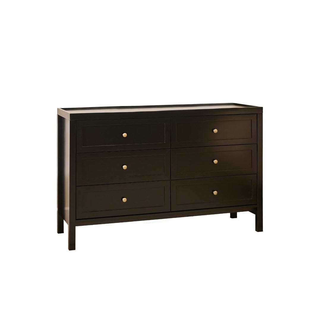 Charlie 6 Drawer Chest of Drawer - Noir Black - Laura James