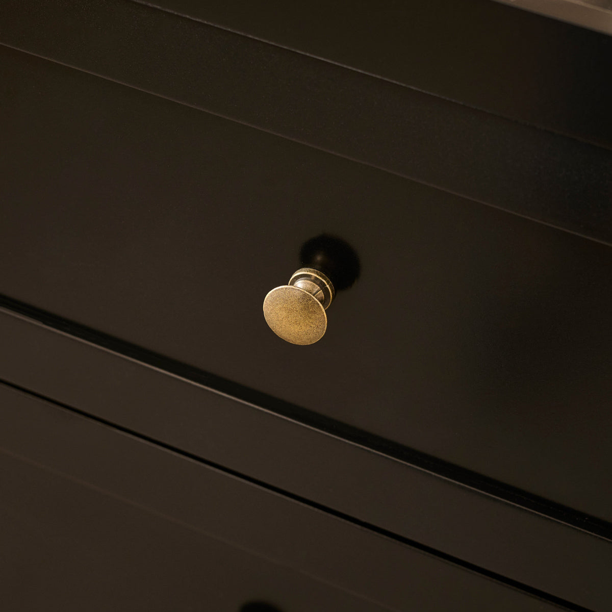 Charlie 6 Drawer Chest of Drawer - Noir Black - Laura James