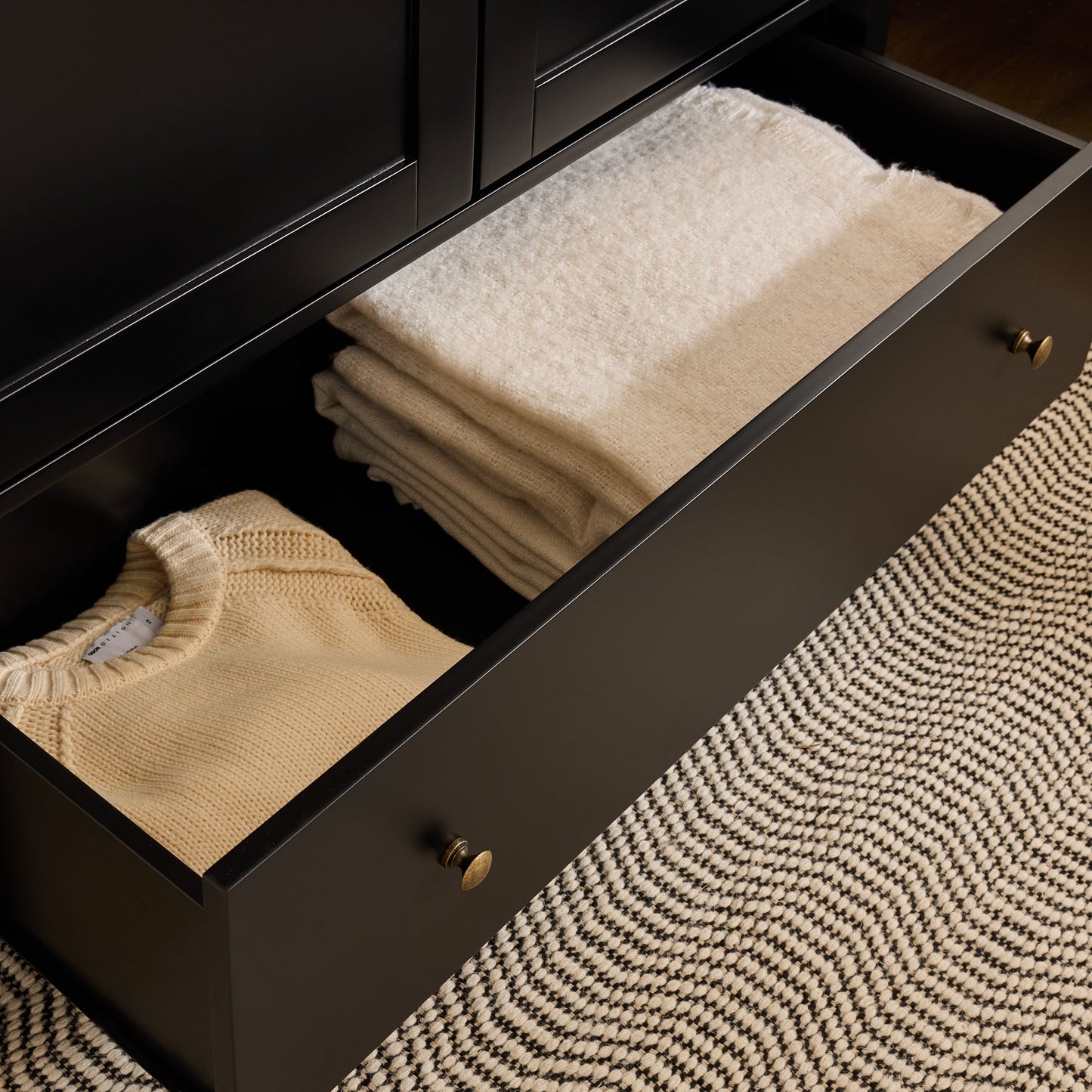 Charlie Double Wardrobe - Black - Laura James