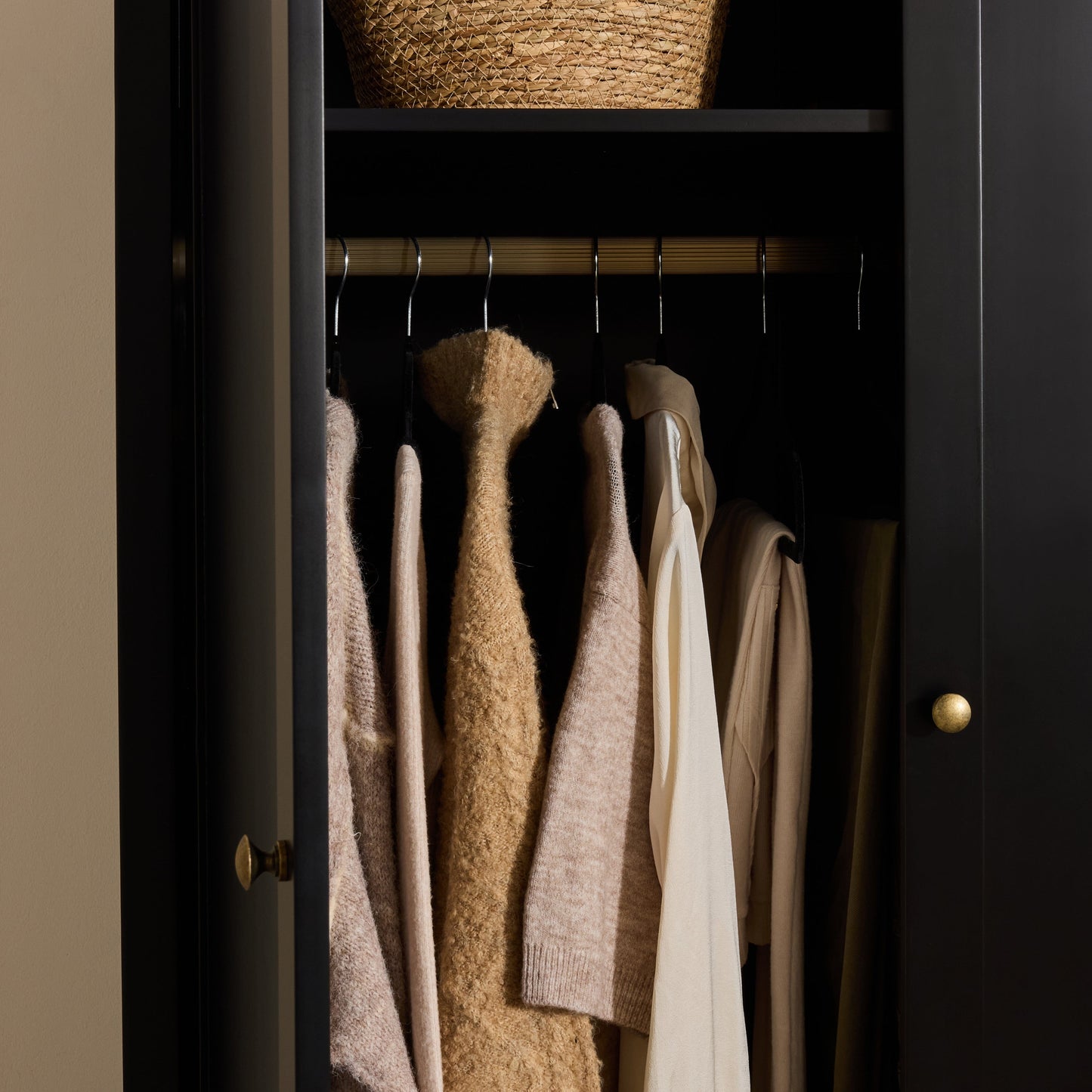 Charlie Double Wardrobe - Black - Laura James