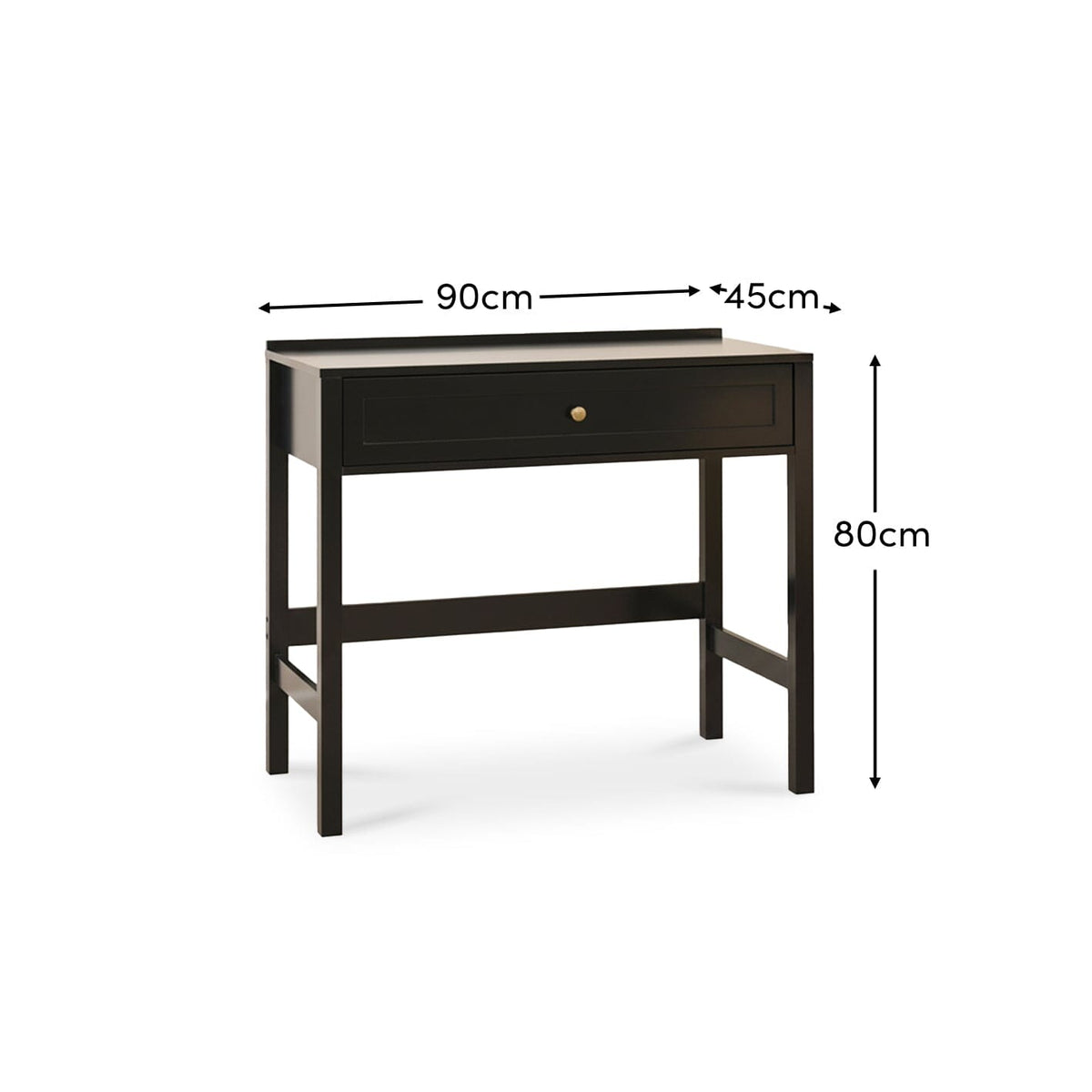 Charlie Noir Black Dressing Table - Laura James