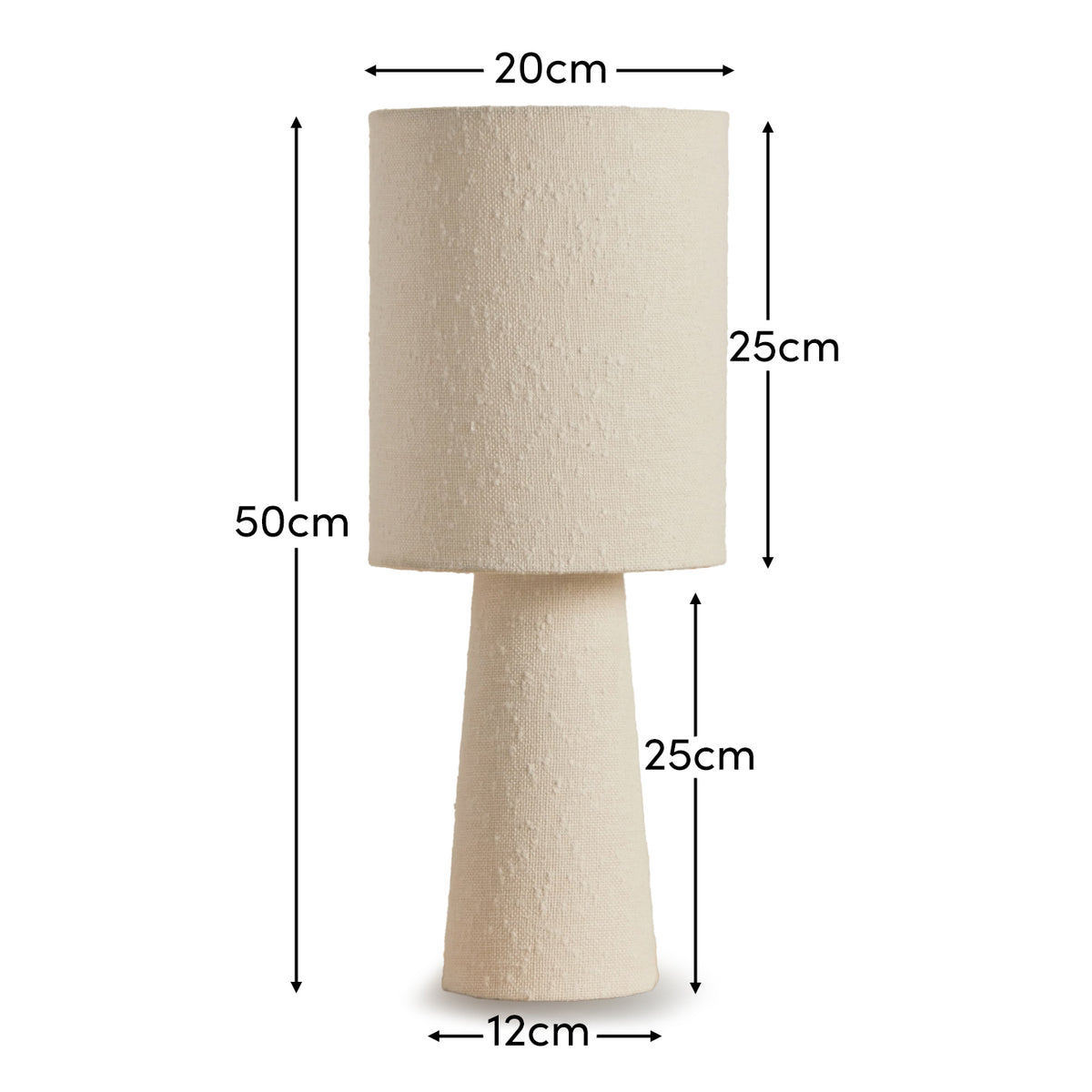 Chattendon 50cm Table Lamp - Oatmeal