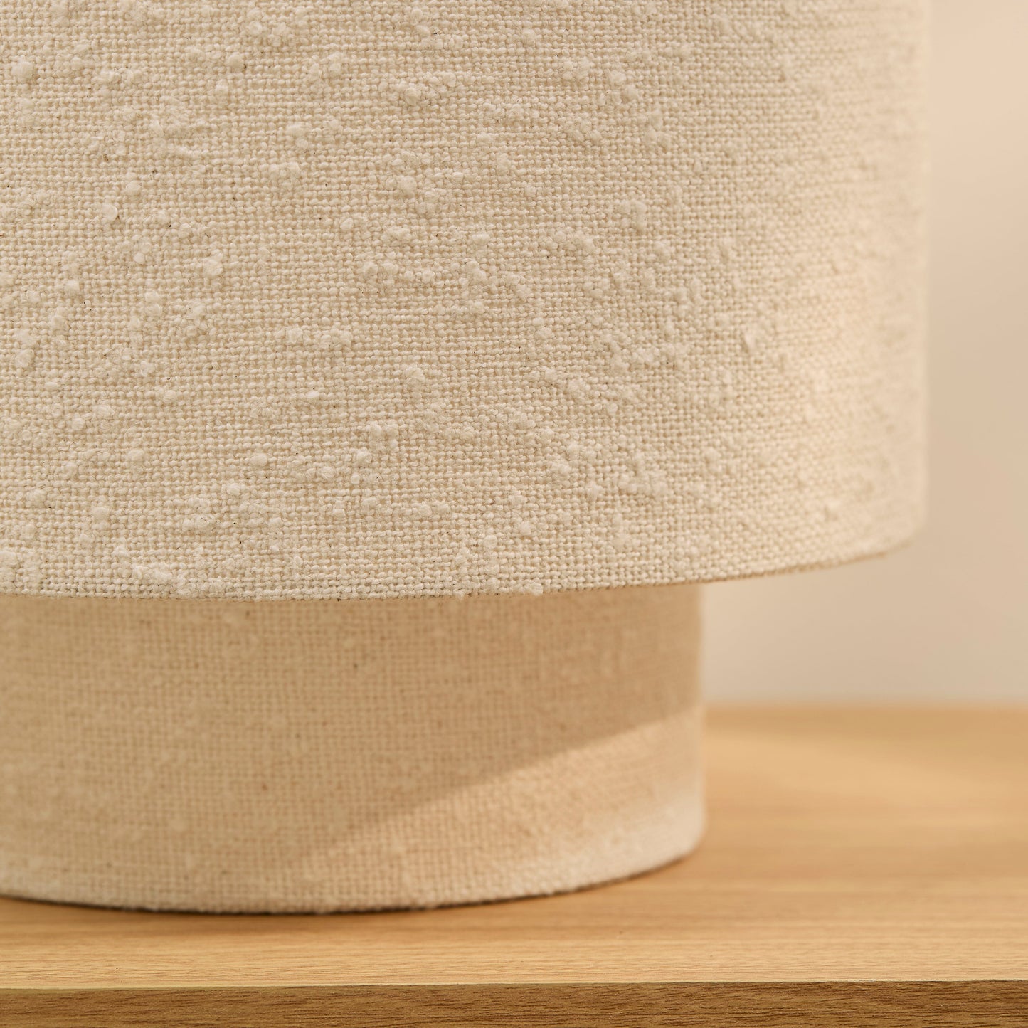 Chattendon Ivory Boucle Floor Lamp - 36cm - Laura James