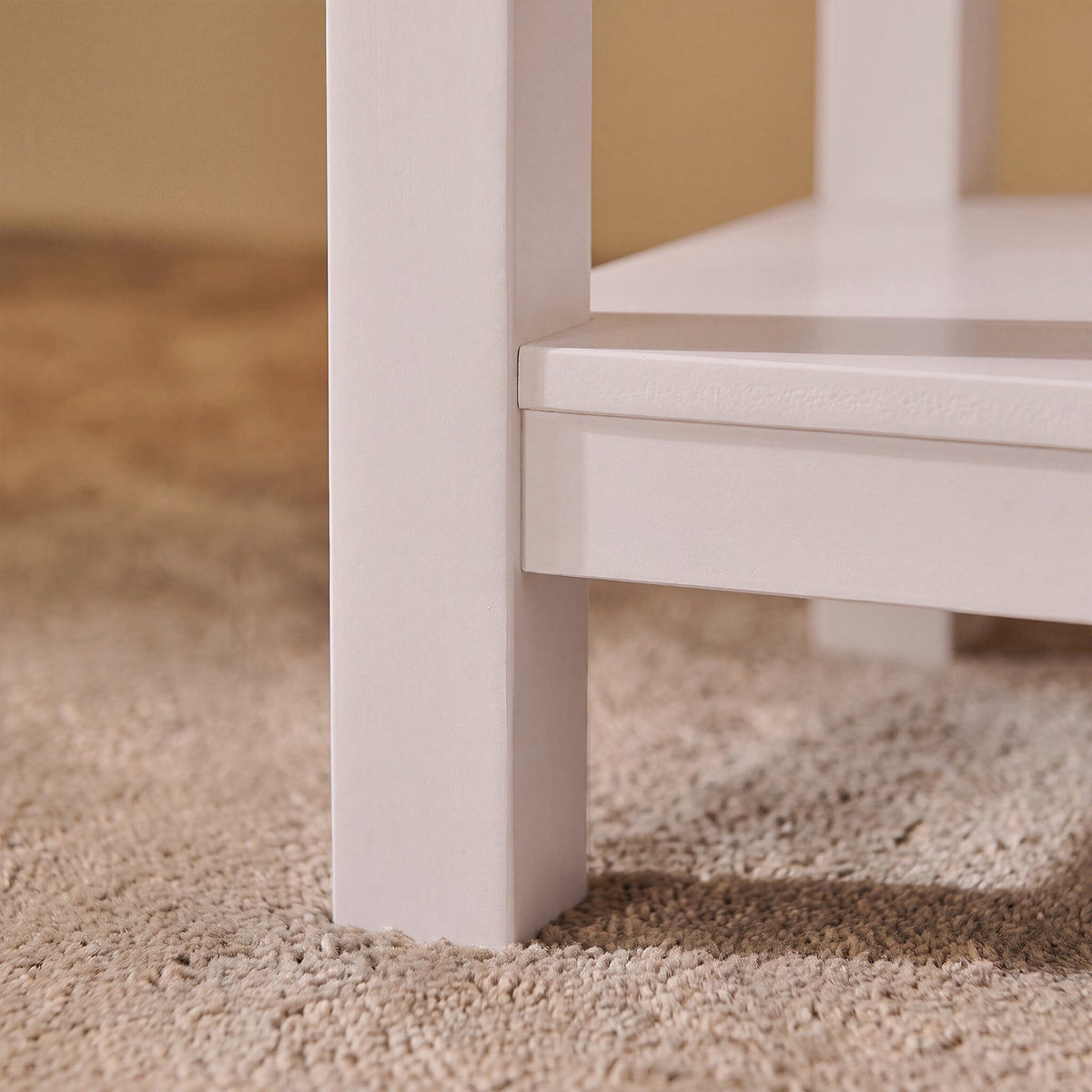 Bampton Alabaster White Side Table - Laura James