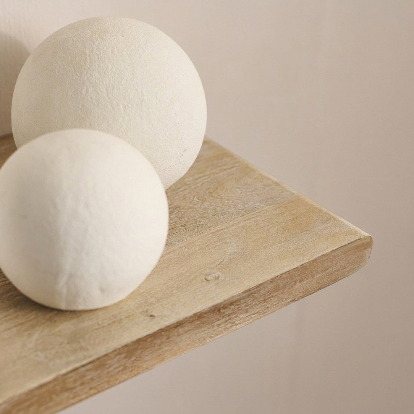 Atlas 125cm Mango Wood Wall Shelf - Whitewash - Laura James