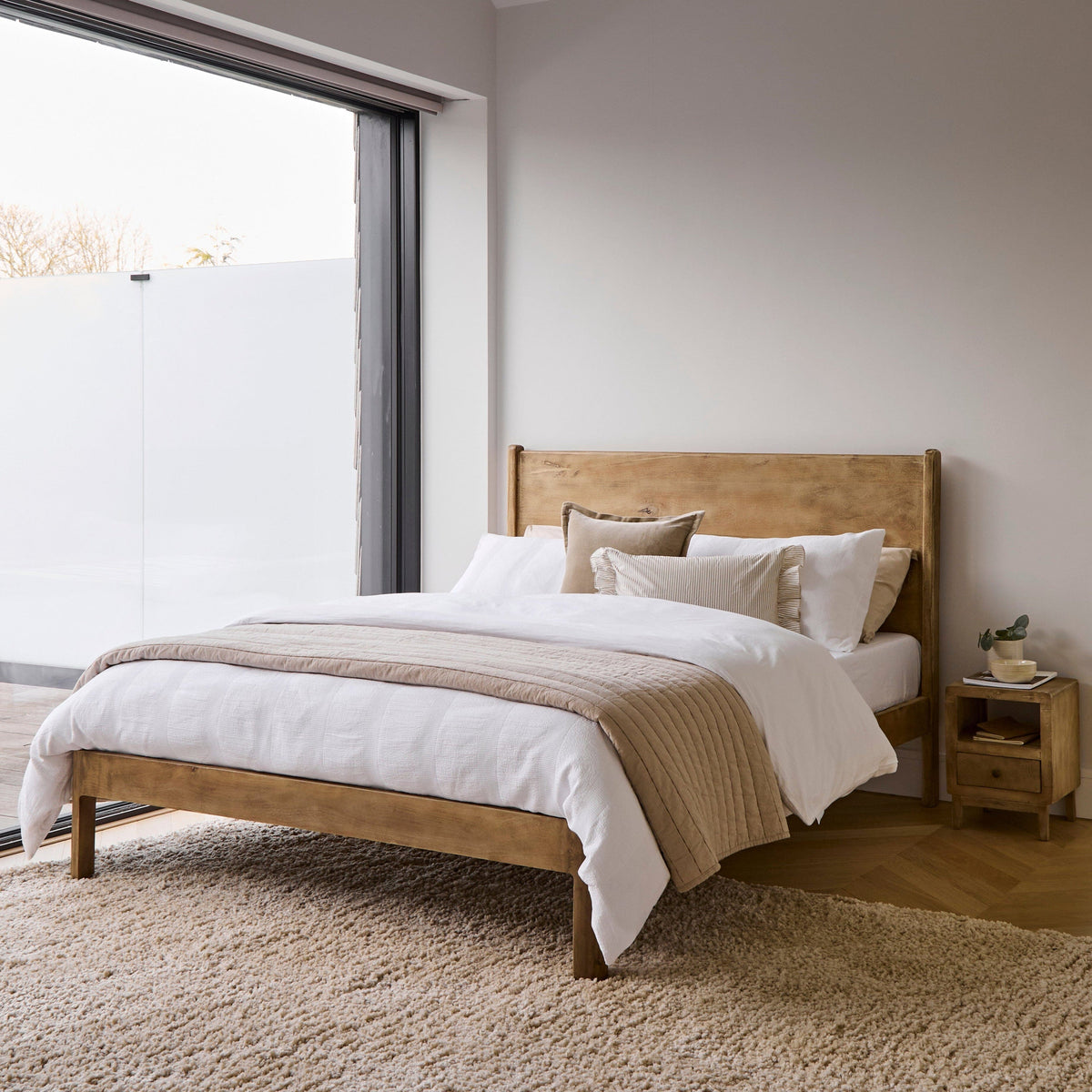 Colton King Size Bed Frame - Mangowood - Laura James