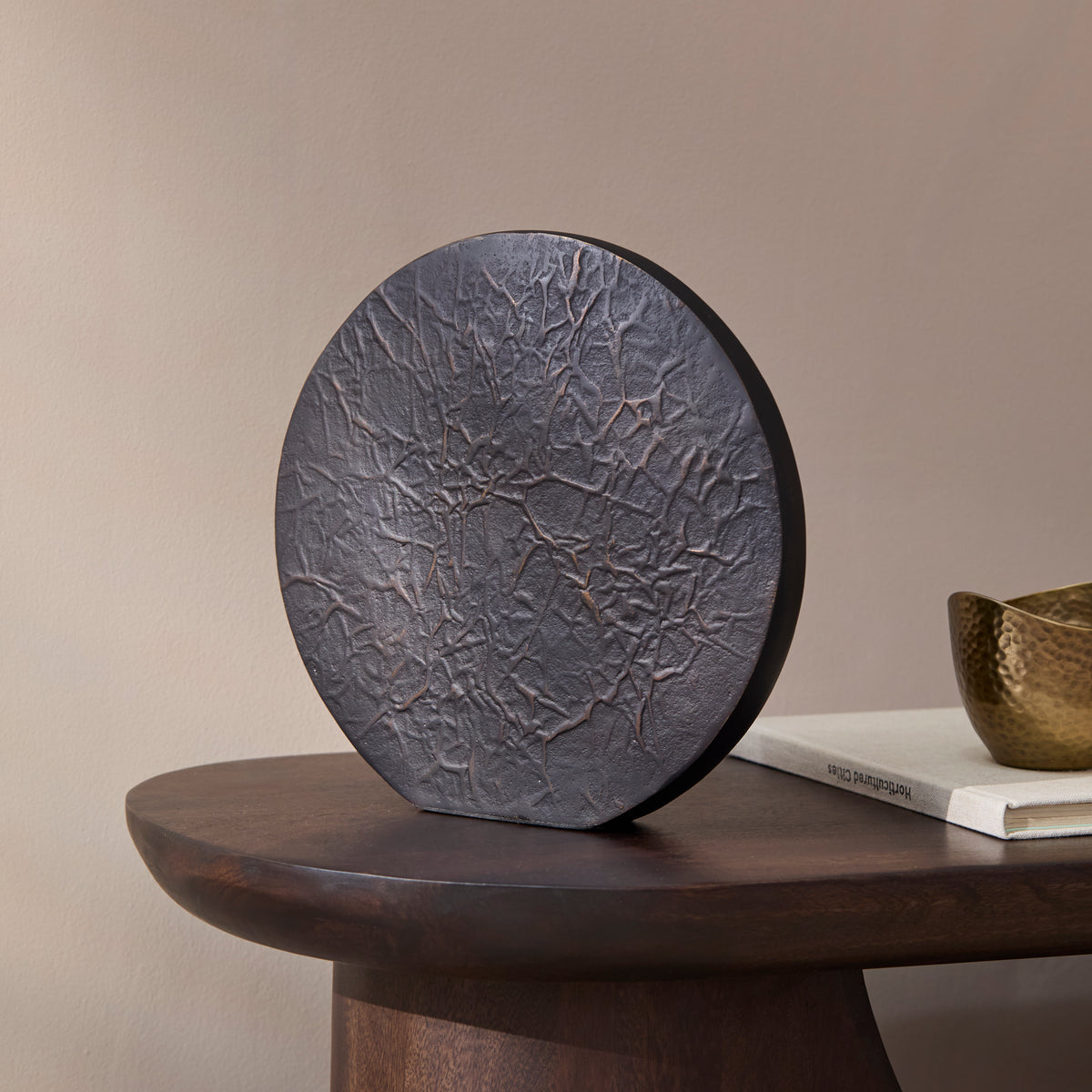 Helland 27cm Metal Ornament - Black Bronze - Laura James