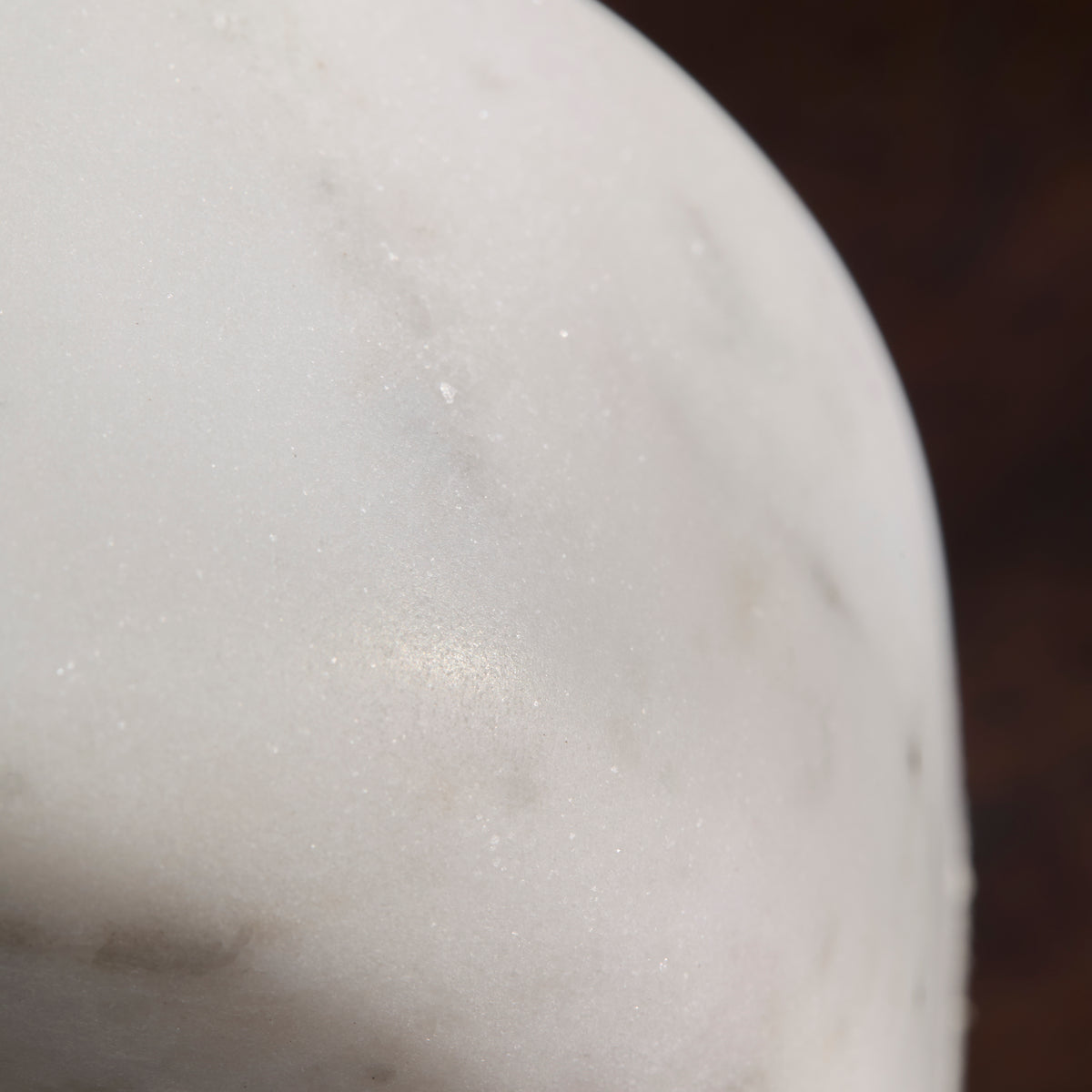Tiree 13cm Elephant Ornament - White Marble - Laura James