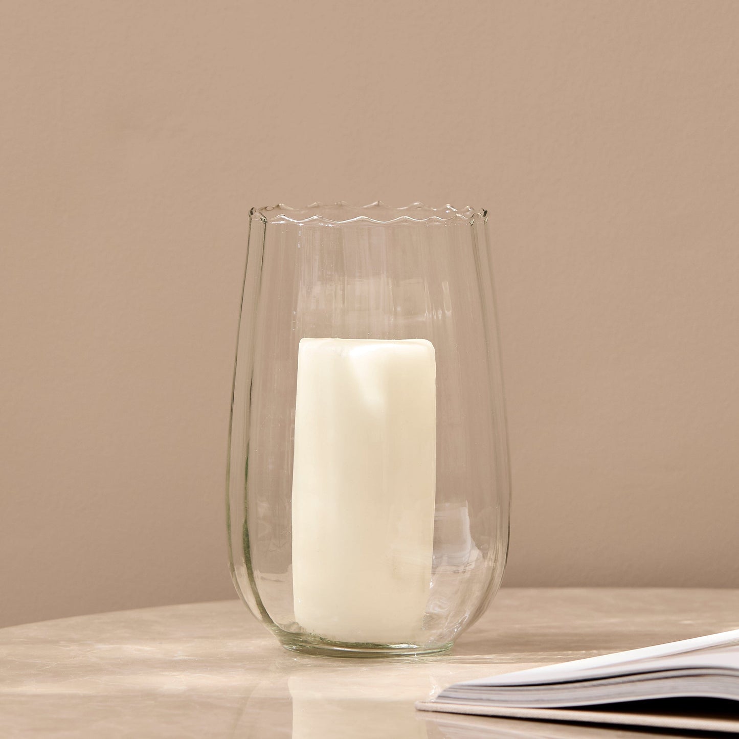 Dalen 22cm Glass Candle Holder - Clear