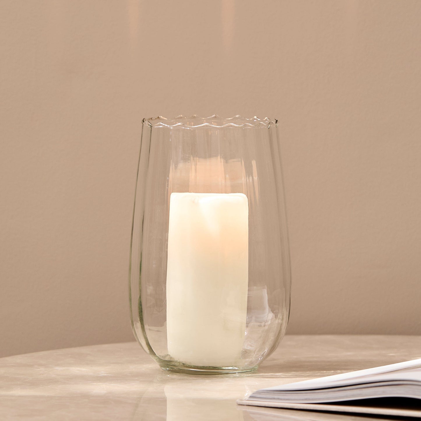 Dalen 22cm Glass Candle Holder - Clear
