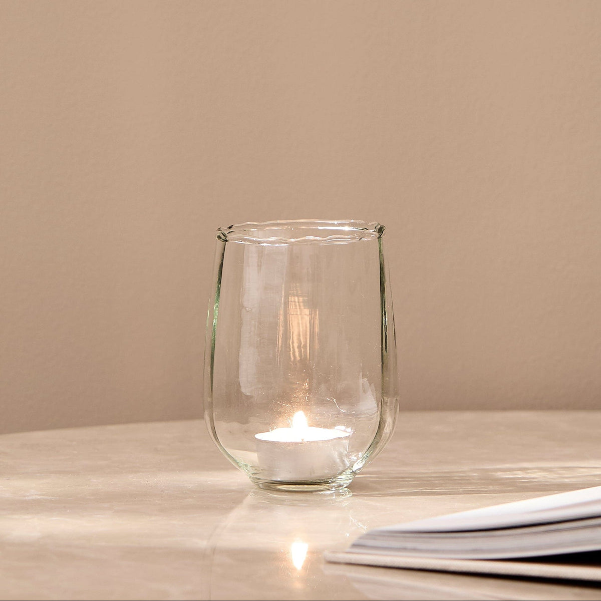 Dalen 10cm Glass Tea Light Holder - Clear