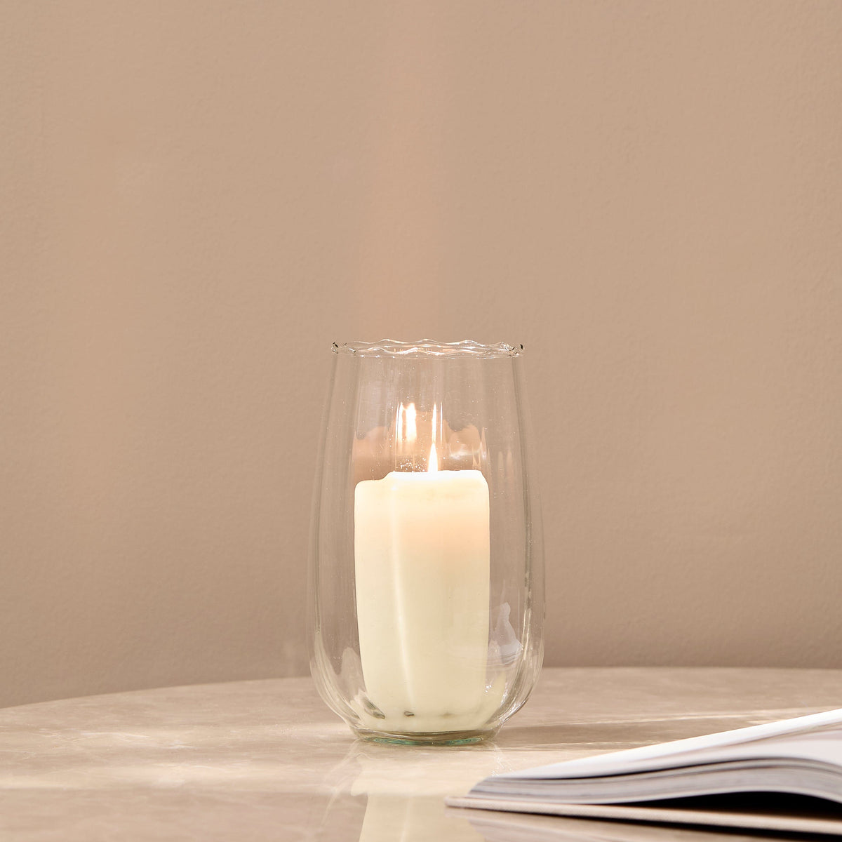 Dalen Glass Tea Light Holder with 2 Dalen Candle Holders - Clear
