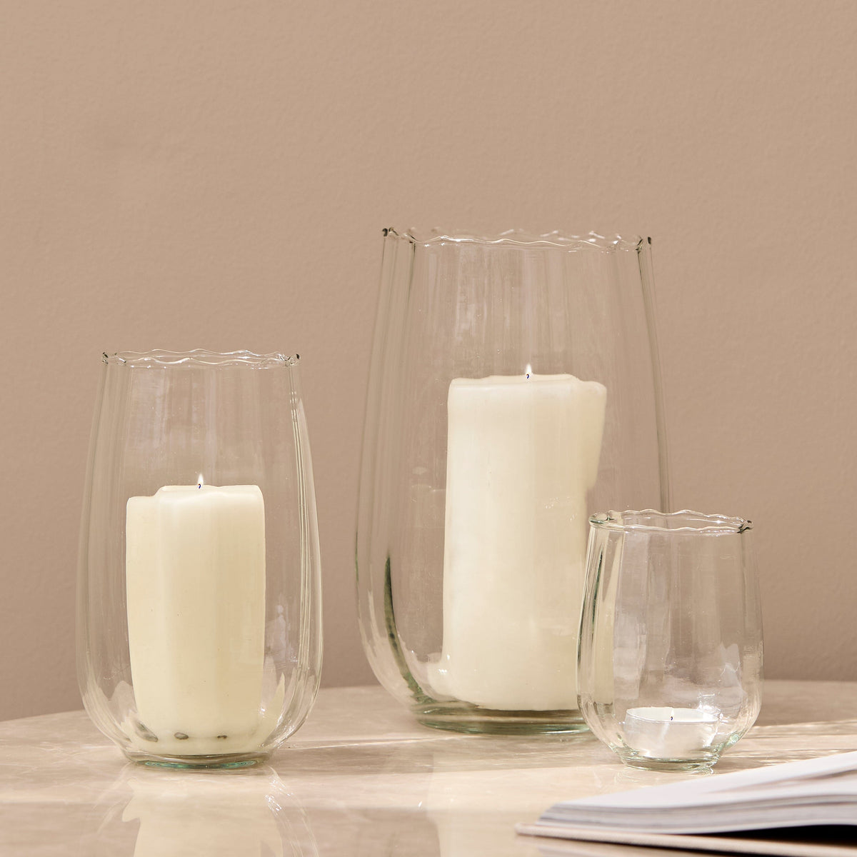 Dalen 22cm Glass Candle Holder - Clear