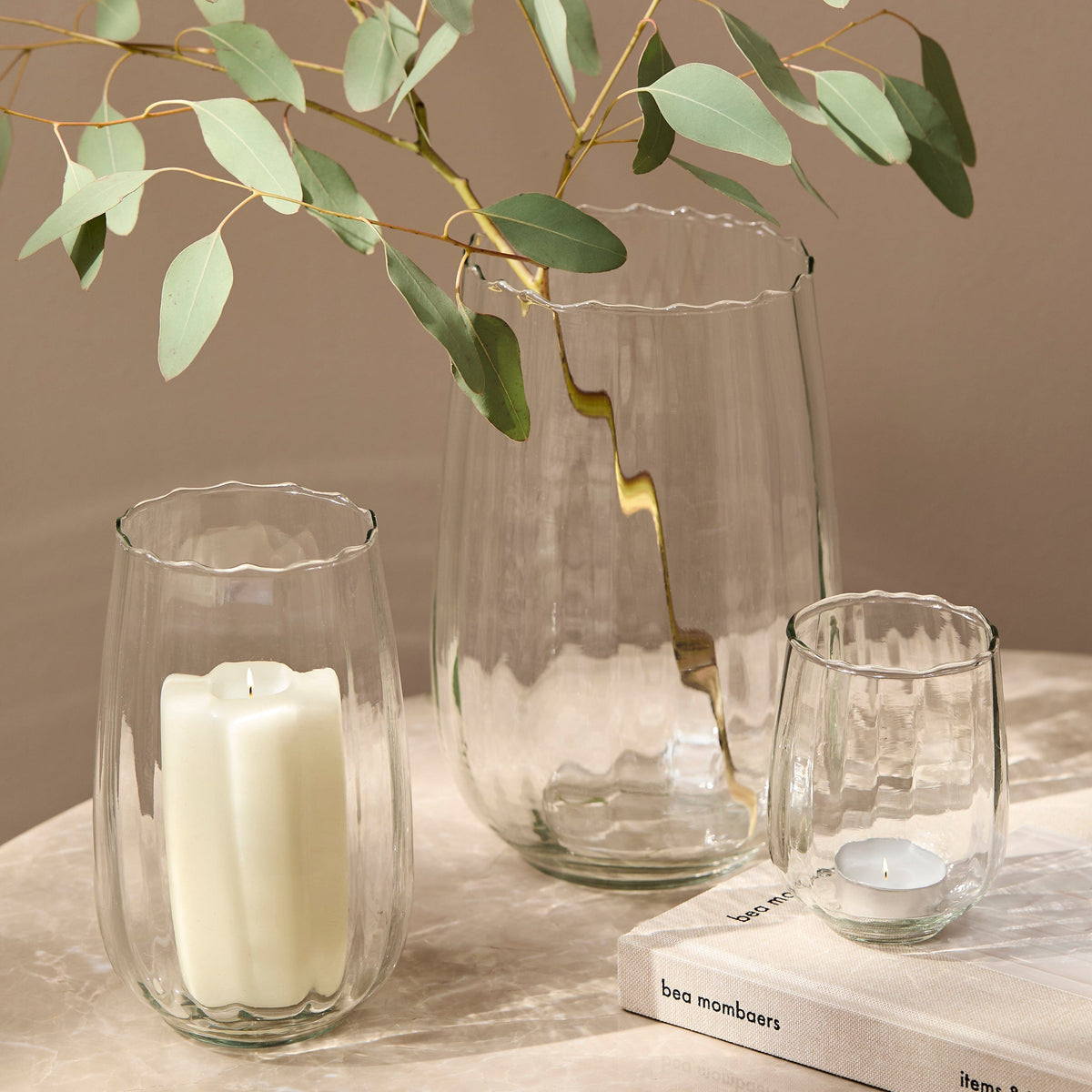 Dalen 22cm Glass Candle Holder - Clear